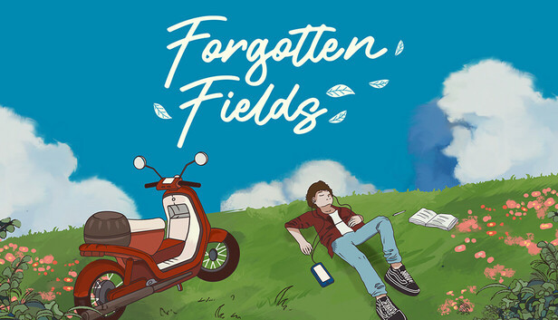 Title page of Forgotten Fields, a nostalgic narrative game.