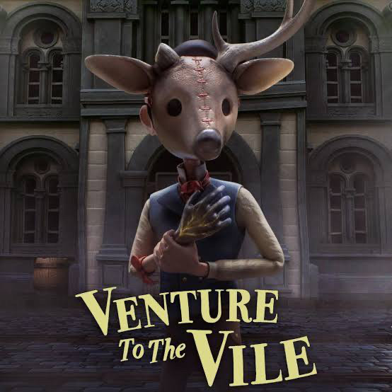Title image of Venture to the Vile: a Victorian fantasy metroidvania game.