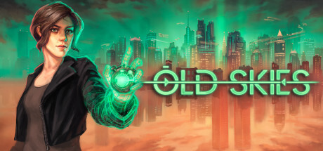 Title image of Old Skies: a dystopian point and click adventure game.