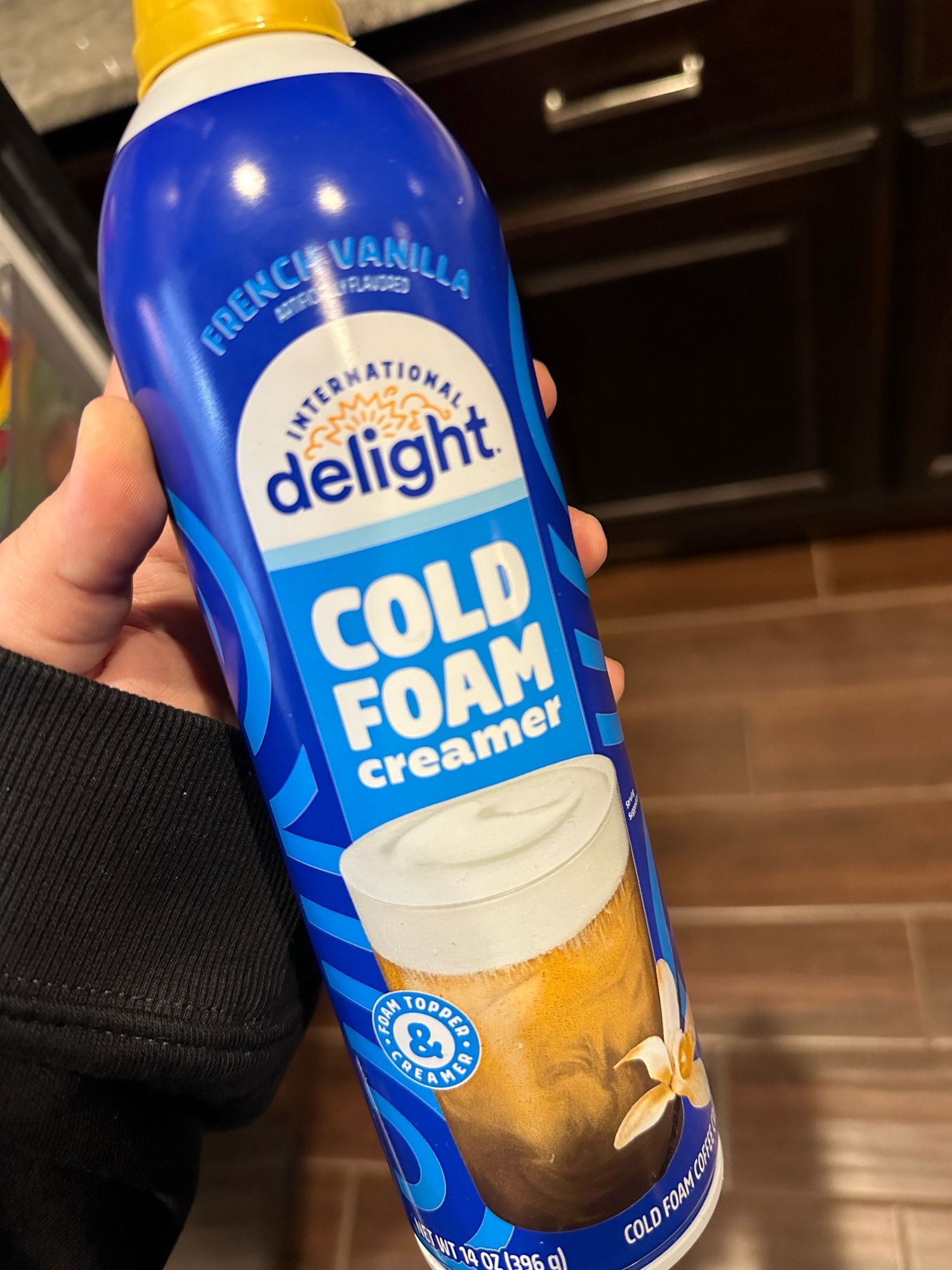 Can of cold foam creamer.