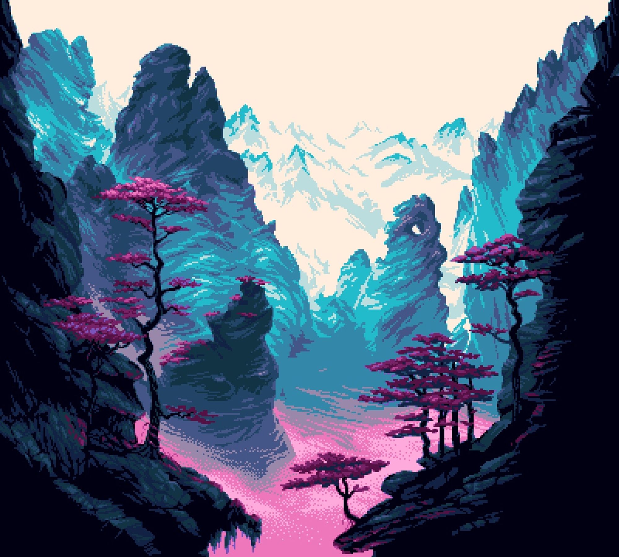 Pixelart landscape