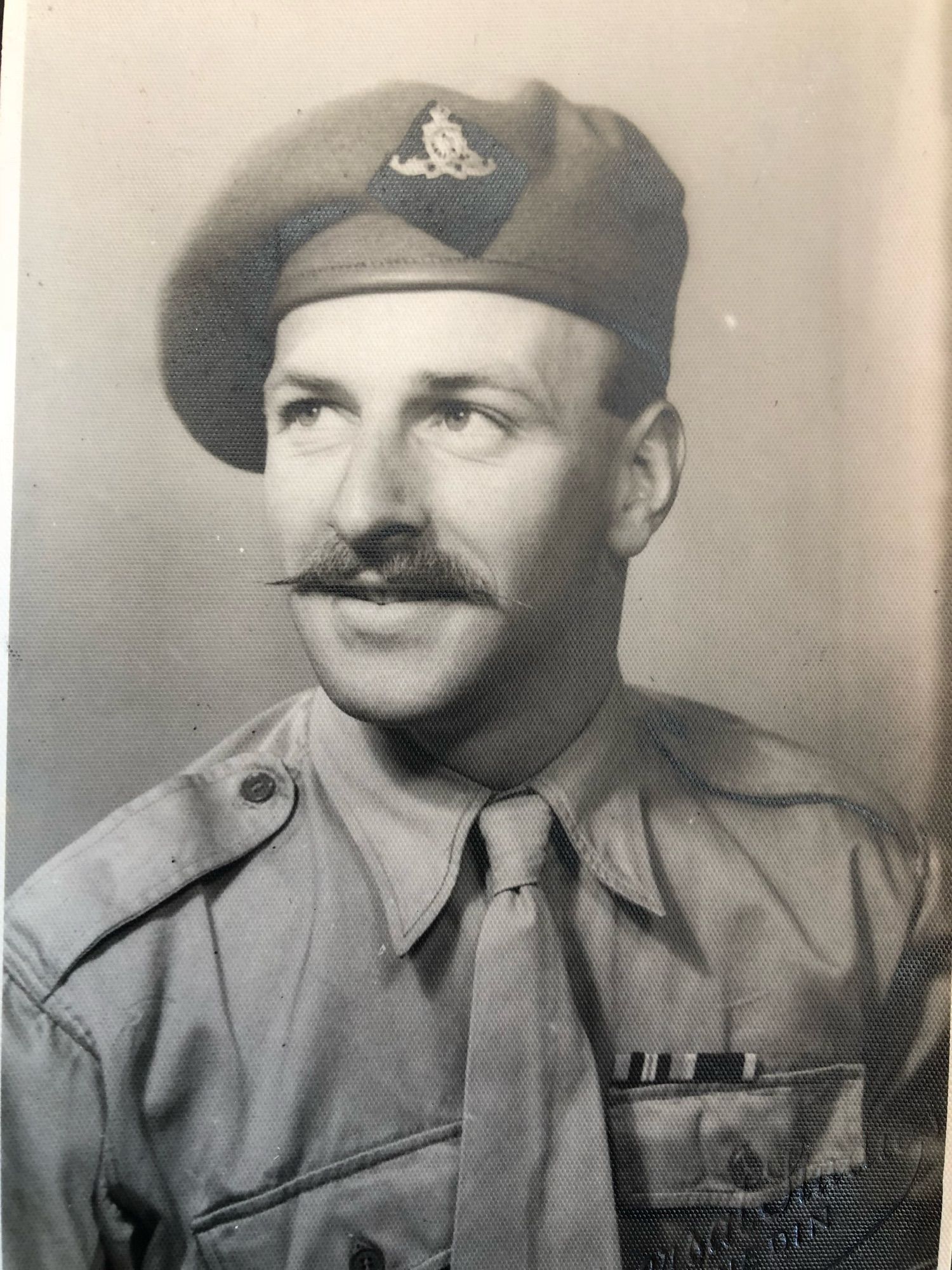 Image shows NinjaKitty’s Dad in his army uniform