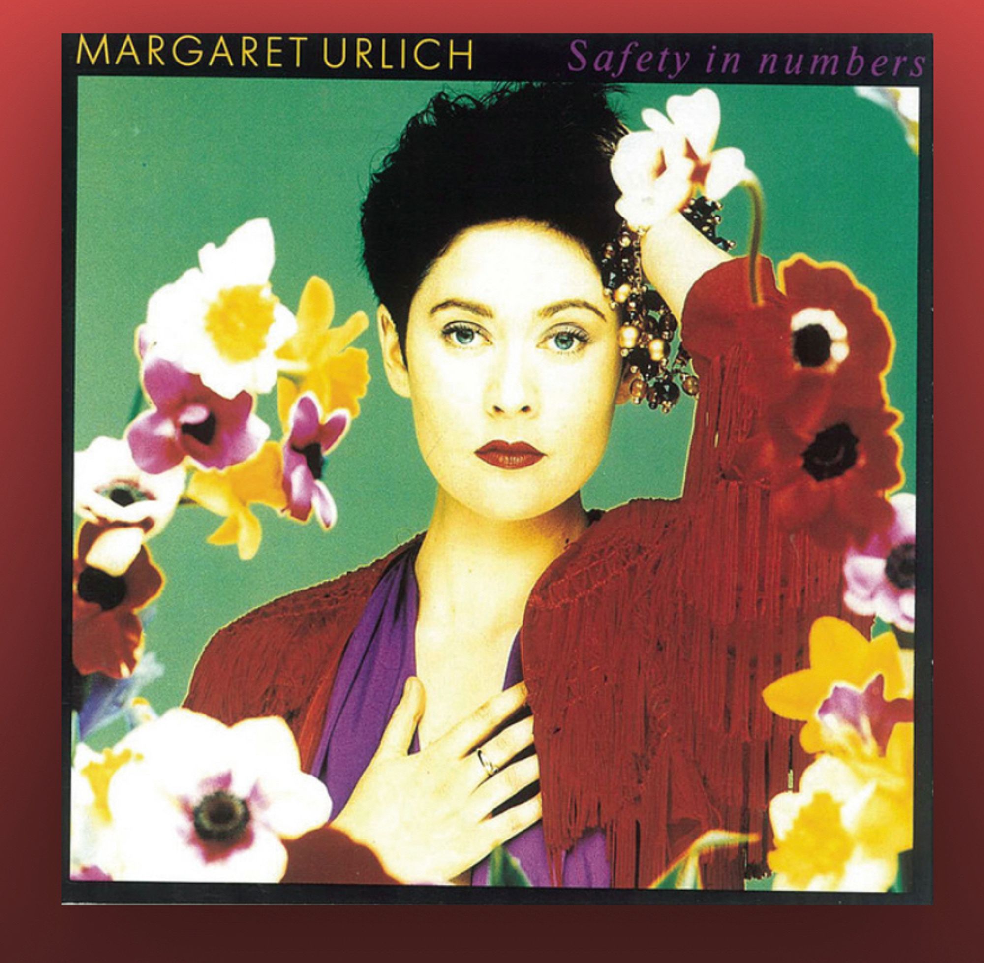 Image shows the album cover Safety On Numbers for New Zealand artist Margaret Urlich who sadly passed too young in 2023