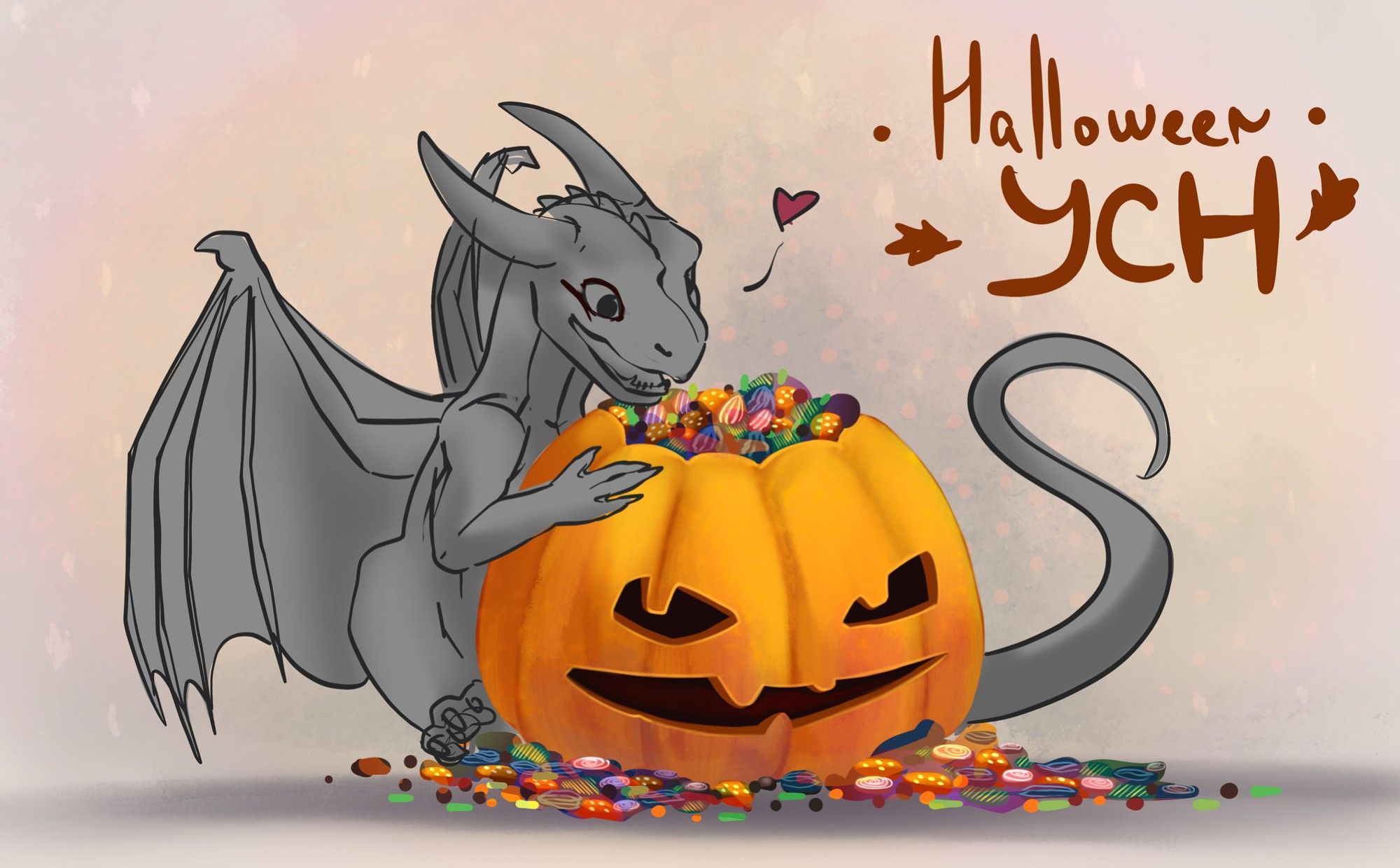 #ych #dragon #dragonych #halloween #halloweenych