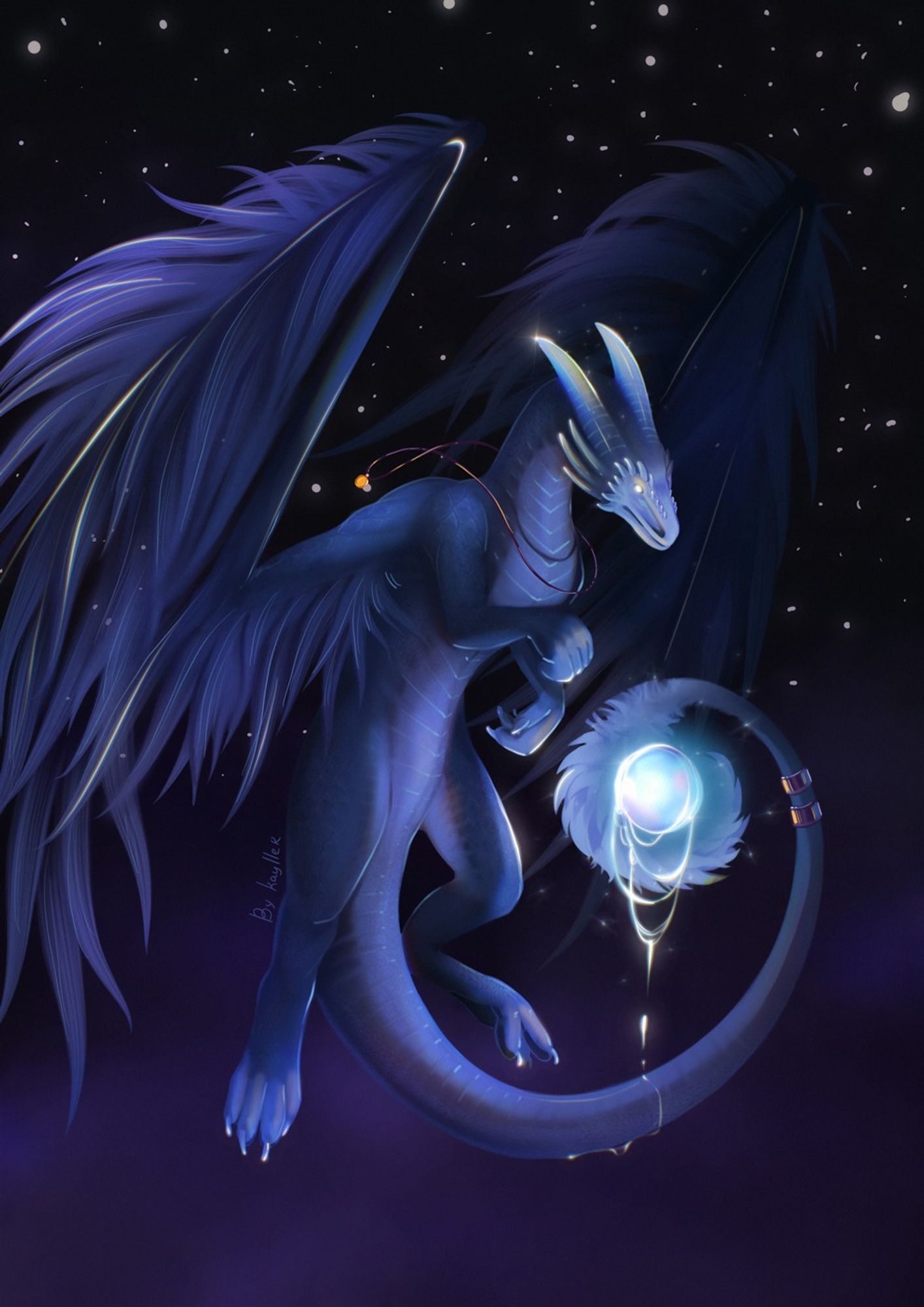 #dragon #bluedragon #blue_dragon #nightdragon #fantasyart