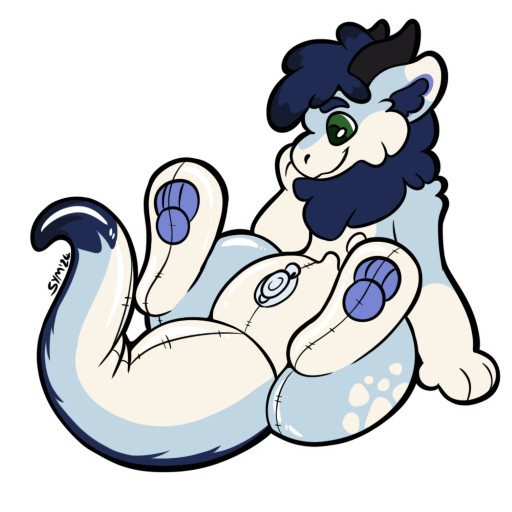 A dragon turning into an otter pool toy. 