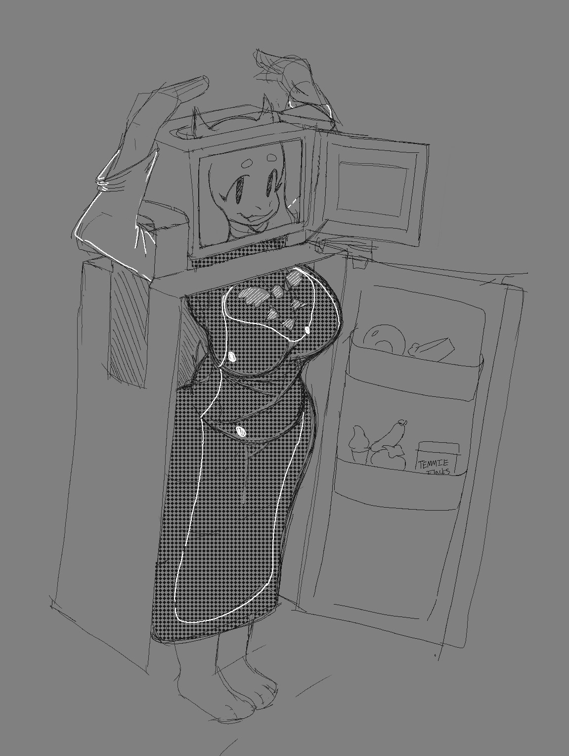 Fridge Toriel 

she took it literal