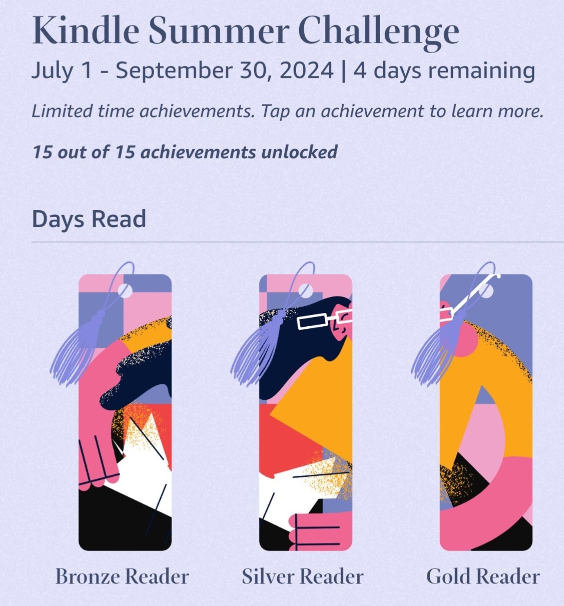 Kindle summer challenge