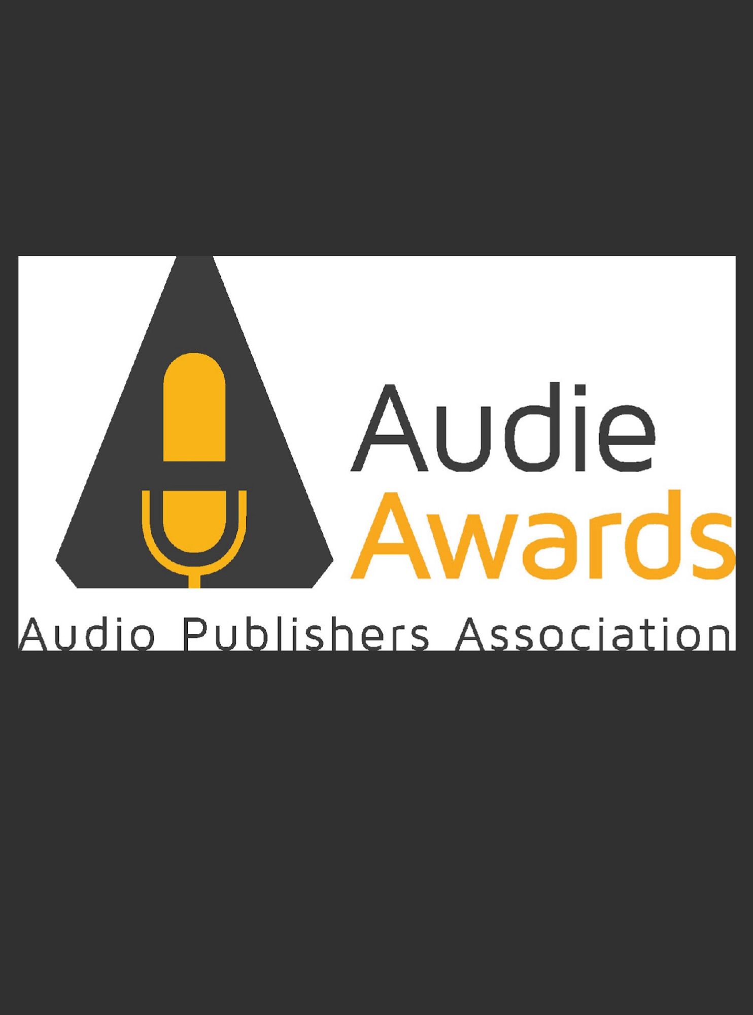 Audio awards logo
Dark grey a shape made with triangular background and a mic bottom and top in yellow

Audie Awards

Audio Publishers association