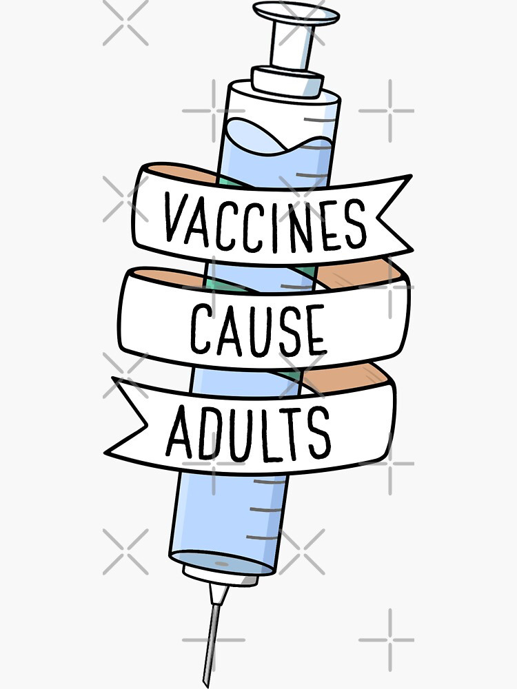 Vaccines cause adults across a syringe 