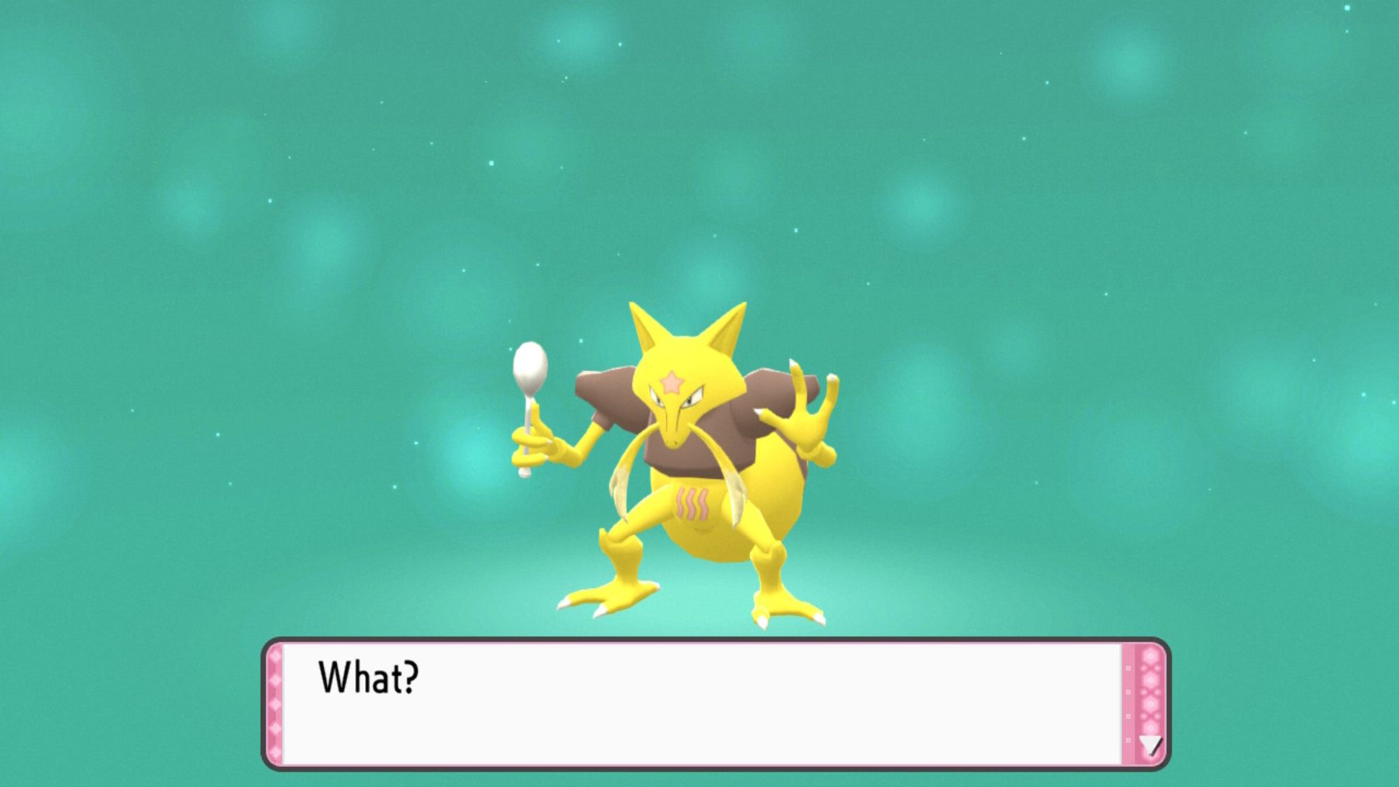 Kadabra evolution screen looks like a meme