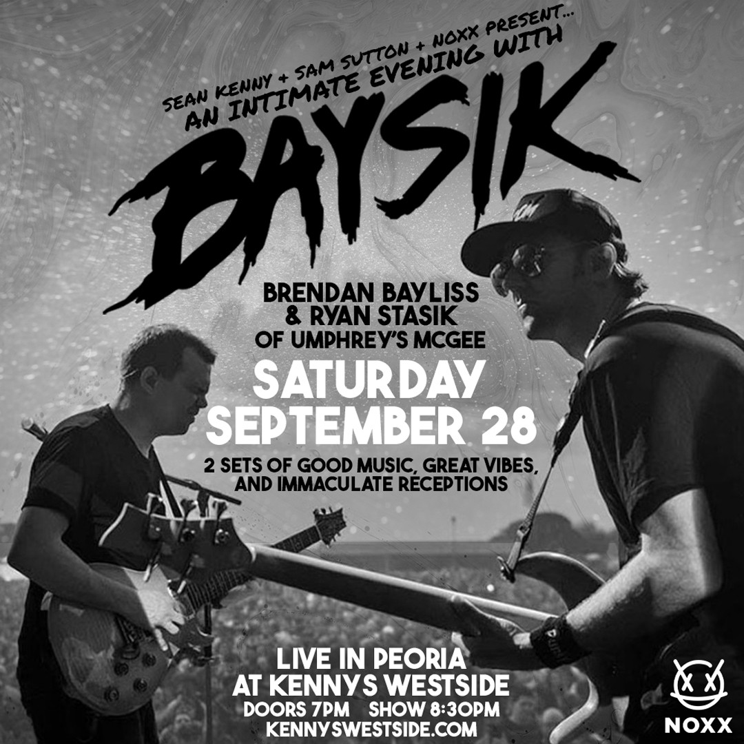 Event poster showing, on the left, Brendan Bayliss on guitar and, on the right, Ryan Stasik on bass.  In the background is a stadium filled with multitudes.
Most of the text is in the above post.