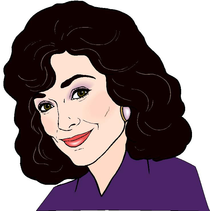 An illustrated portrait of the actress Dixie Carter, best known for her role on the late eighties and early nineties sitcom, Designing Women. At 11:30pm, after watching some late night reruns, Rose closes her eyes, hoping to dream of Annie Potts.