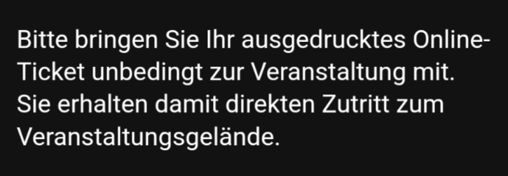 Nach dem Kauf eines Online-Tickets der Leipziger Buchmesse muss man es ausgedruckt mitbringen, um eingelassen zu werden.