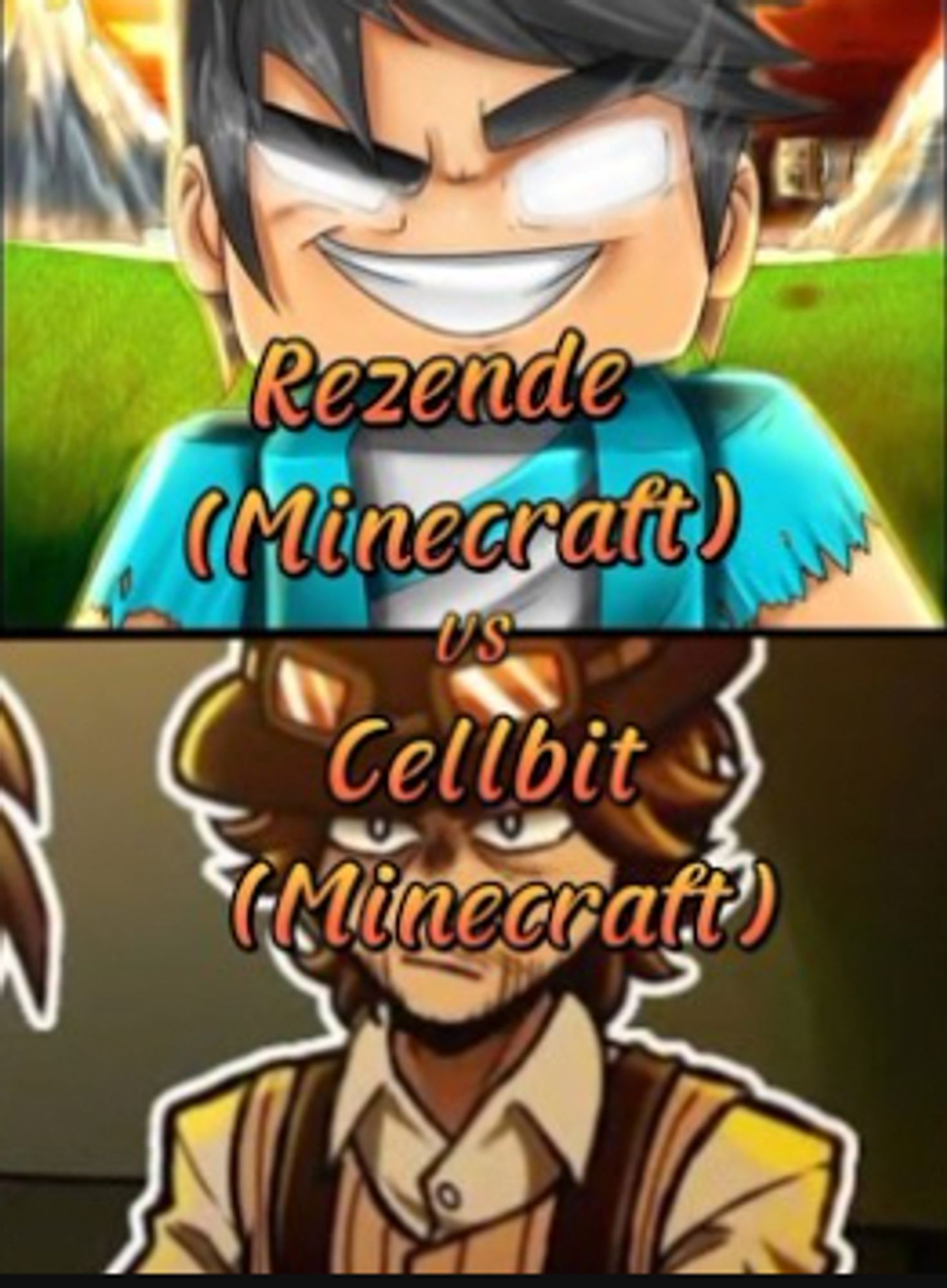 Imagem de baixa qualidade Rezende (Minecraft) vs Cellbit (Minecraft)