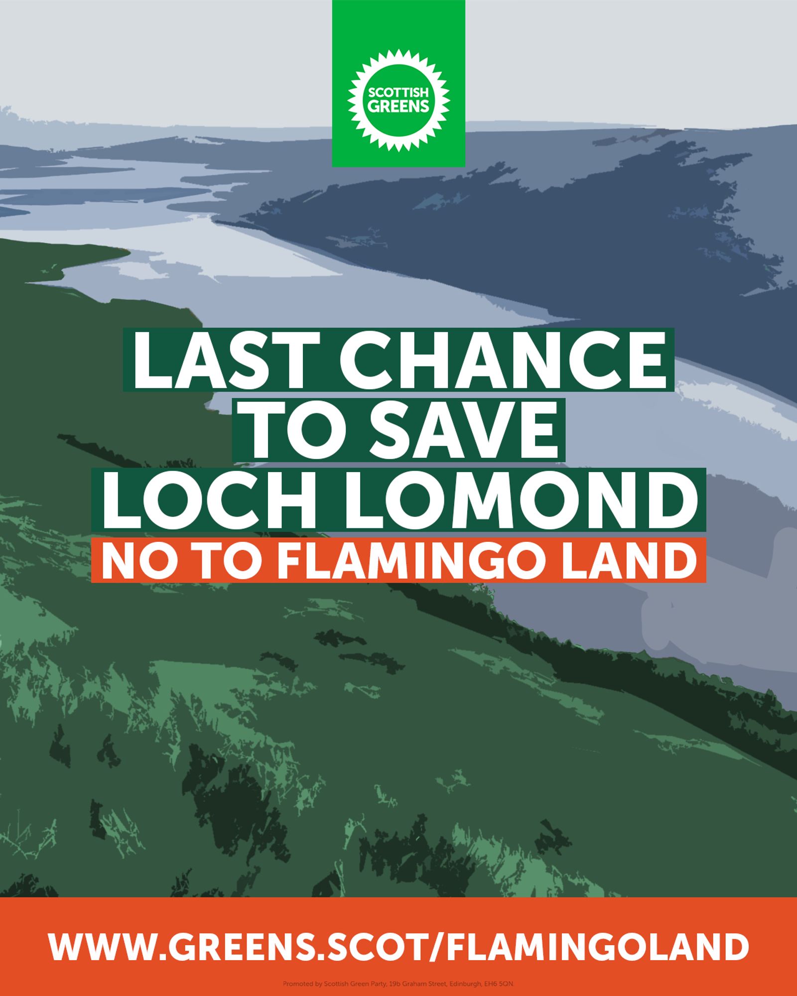 Last chance to save loch lomond. No to Flamingo Land. www.greens.scot/FlamingoLand