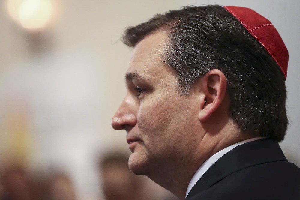 Ted Cruz a yarmulke