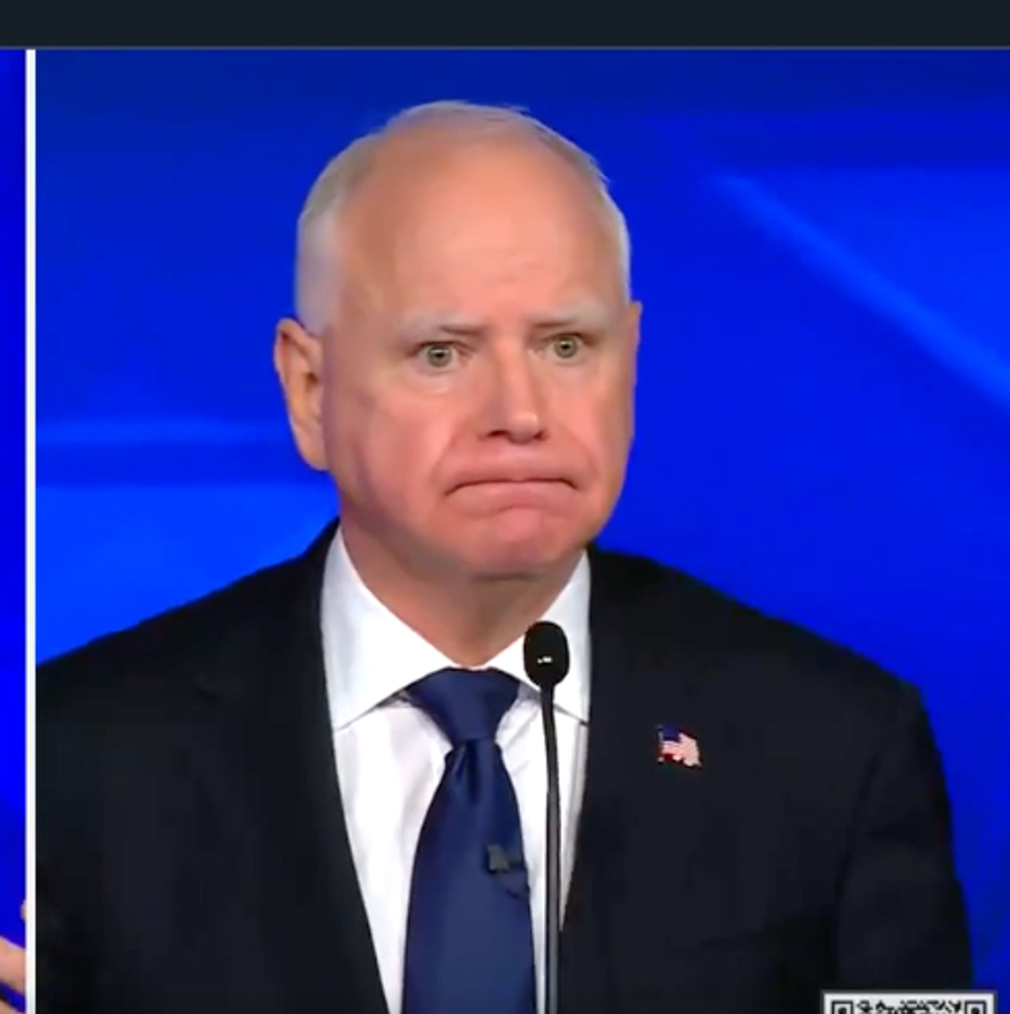 Tim Walz reacting to JD Vance refusing to answer whether the 2020 election was stolen