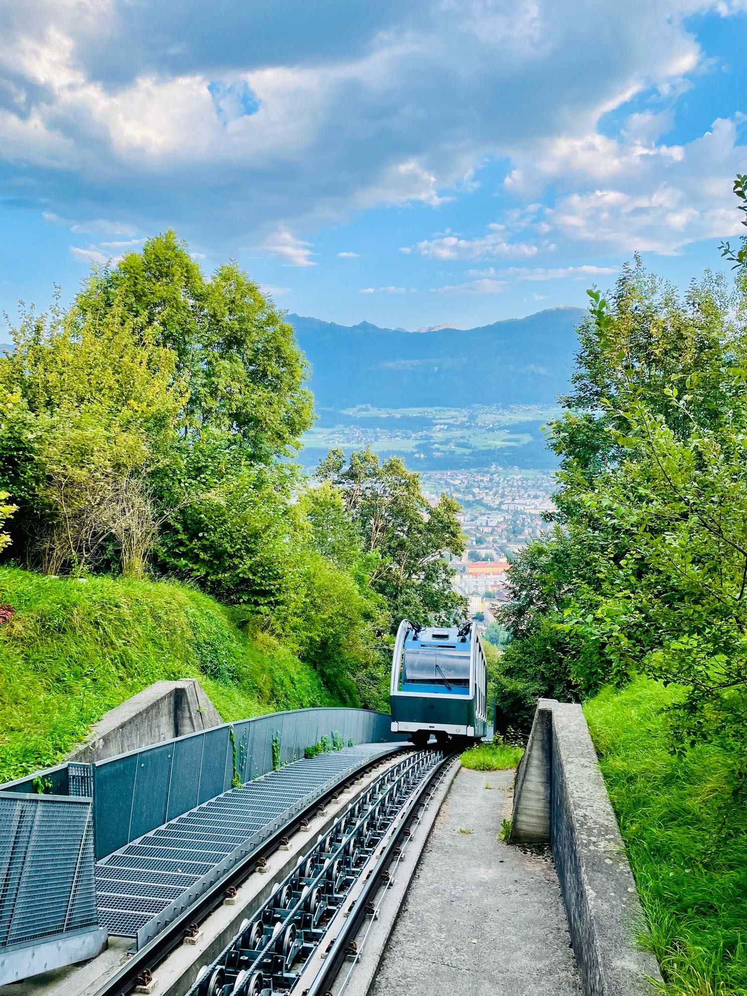 Funicular railway.