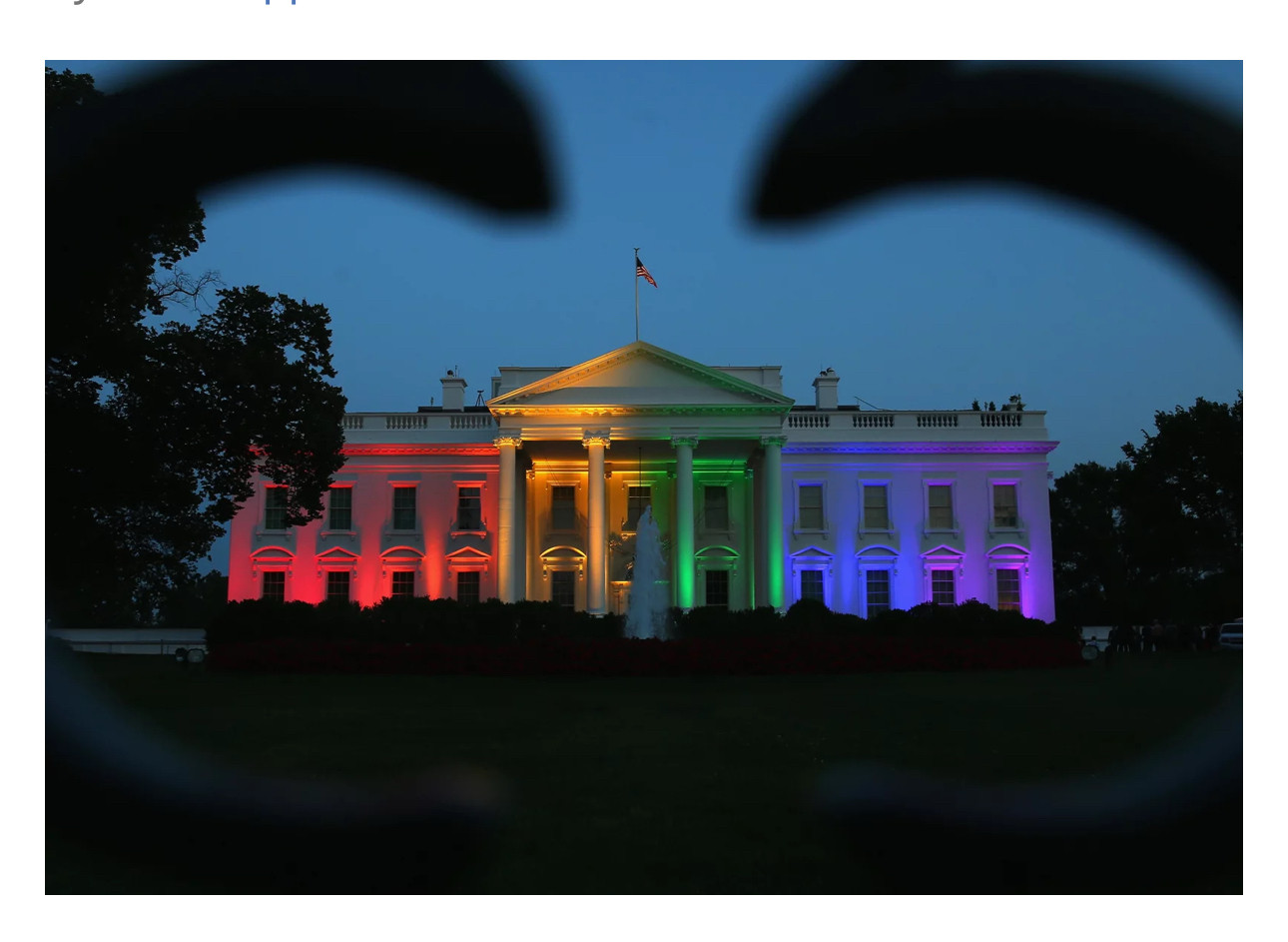 The White House, back when it openly accepted all people, all forms of love. 