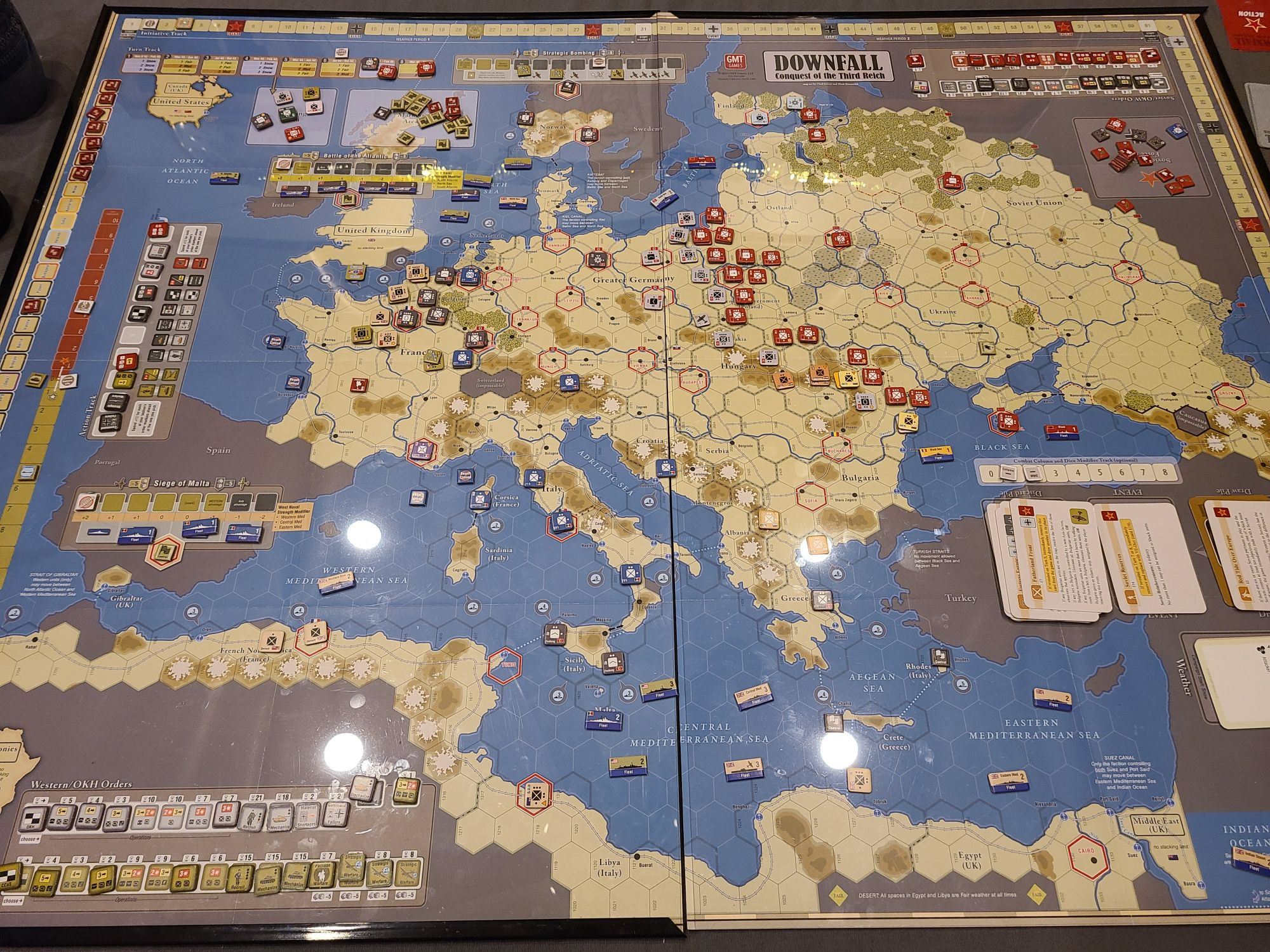 Turn 6 of Downfall: Conquest of the Third Reich, 1942-1945 from GMT