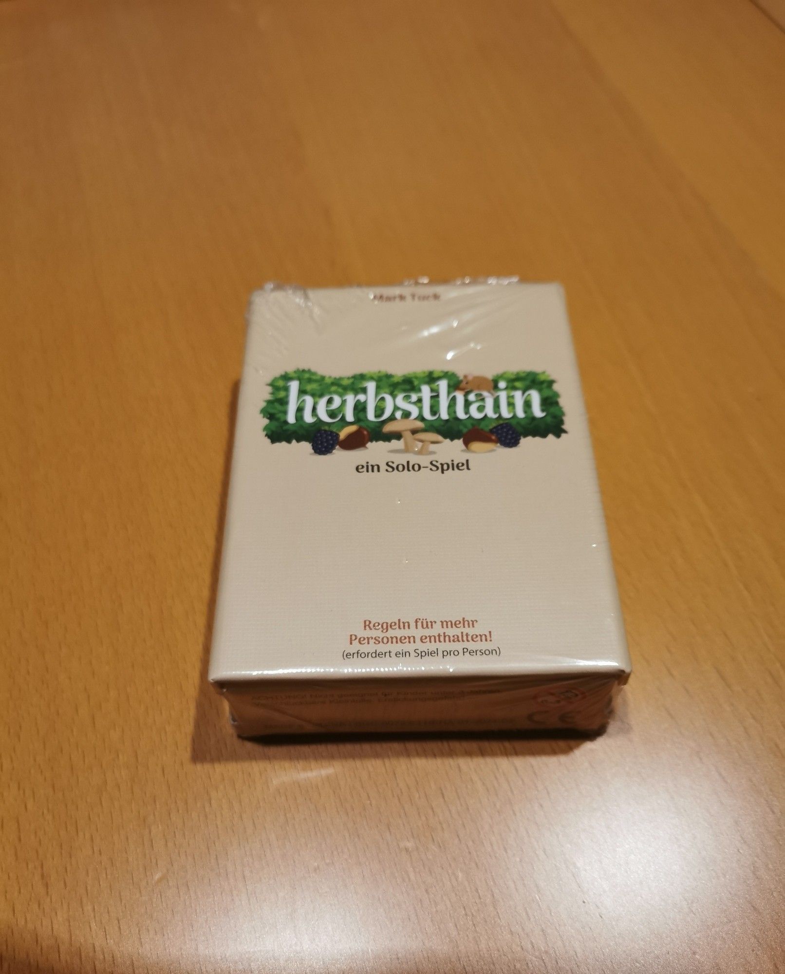 Herbsthain beige Spieleschachtel