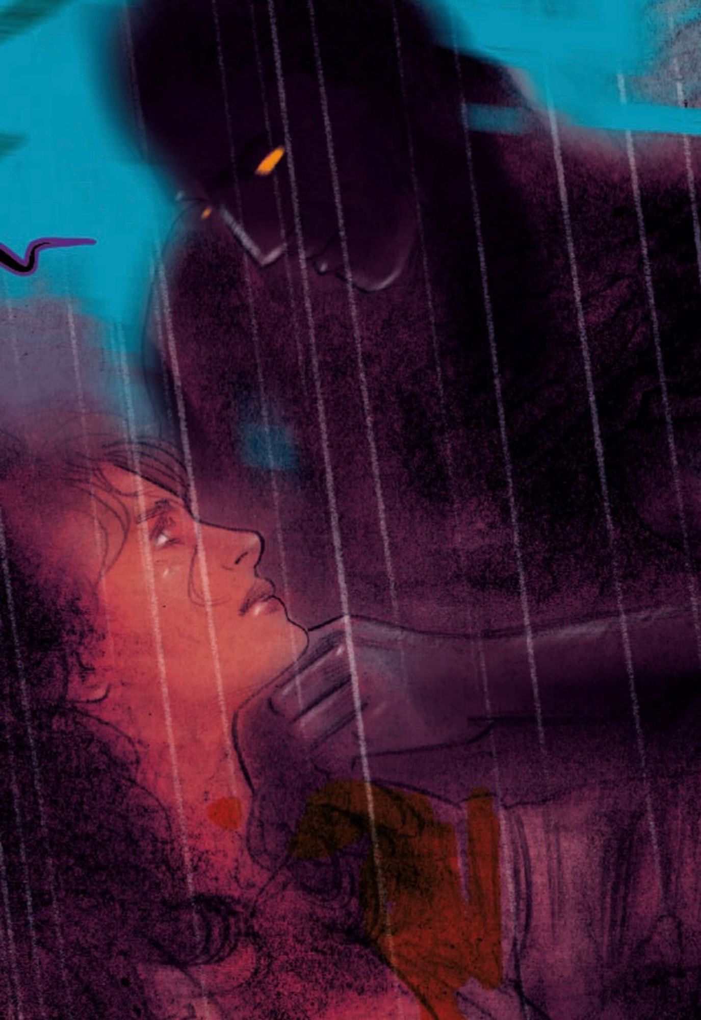 Ingrid’s sleep demon tilts her chin up in the rain. (Art by Tula Lotay)