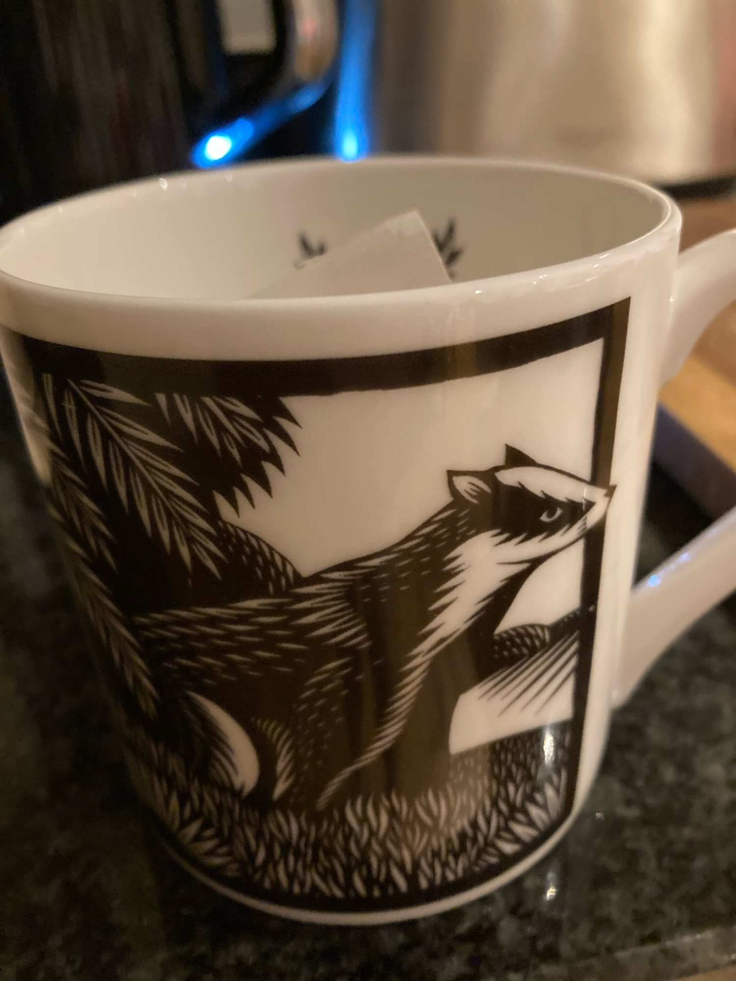 Badger illustrated mug