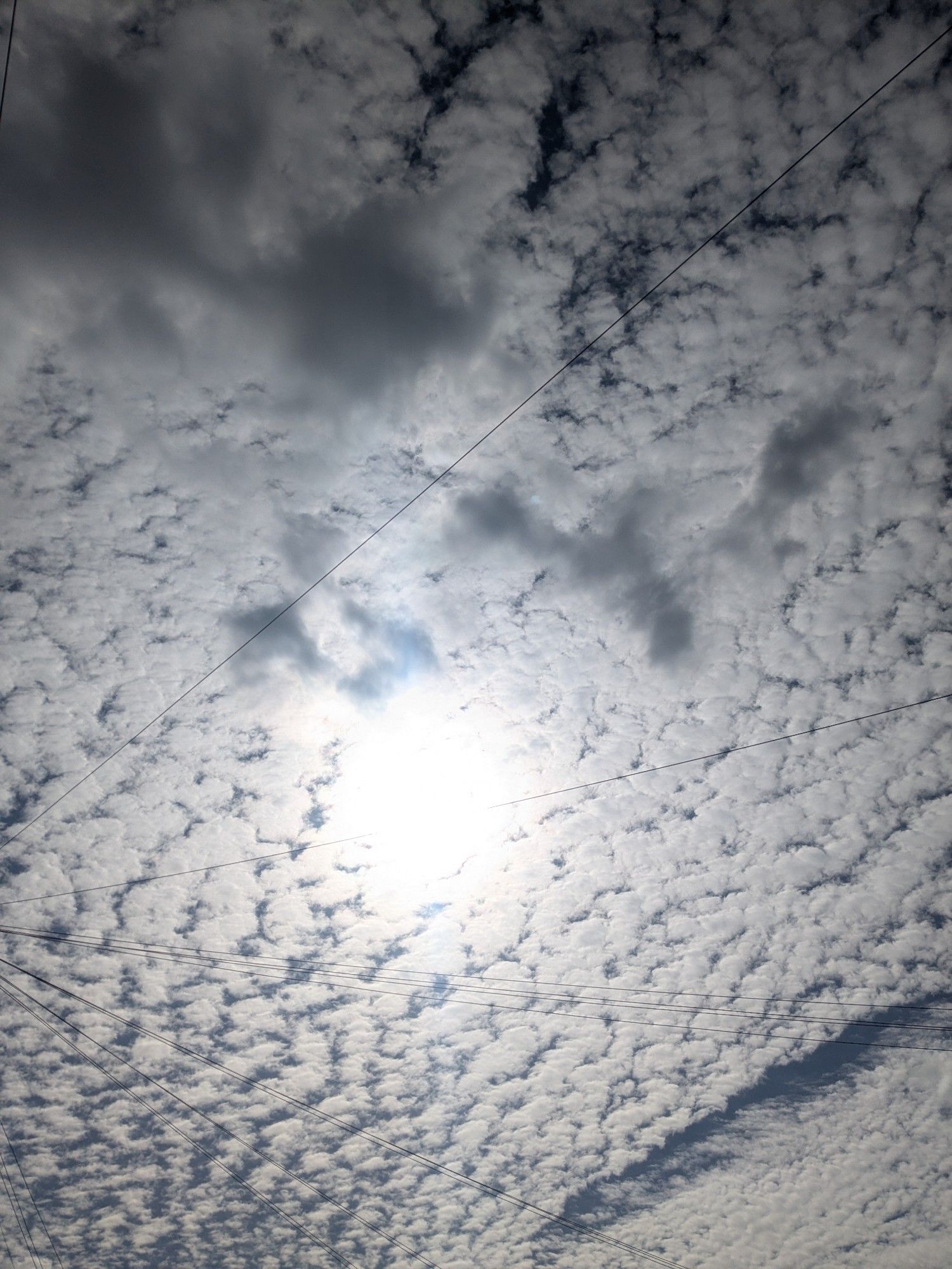 Clouds, with a bit of sun