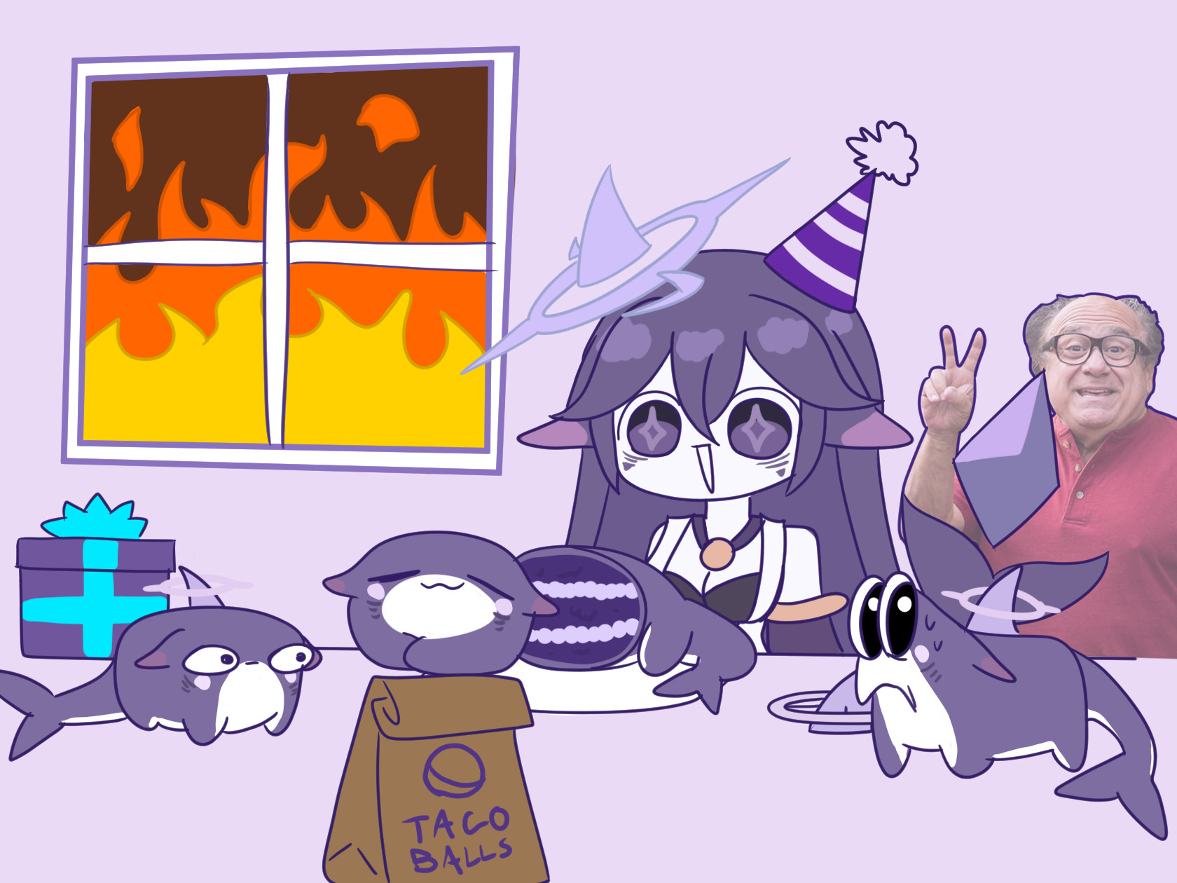 Mega’s Birthday Art