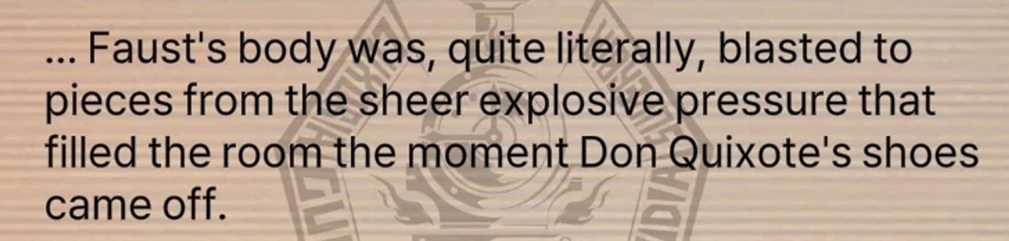 An out of context line from Limbus Company's second Canto VI internally. No you will not get context go play the game.