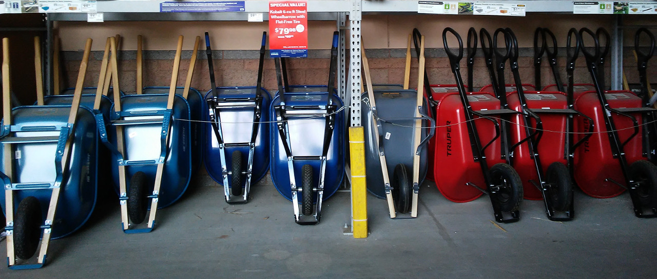 Picture of wheelb arrows that look like they are picking political sides - blue and red with the independents in the middle.