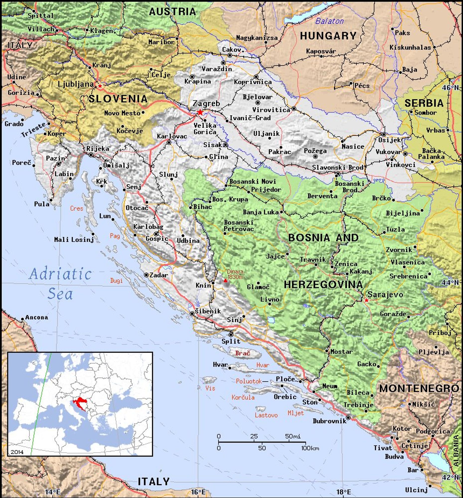 A map showing the location of Croatia
Credit https://ian.macky.net/pat/