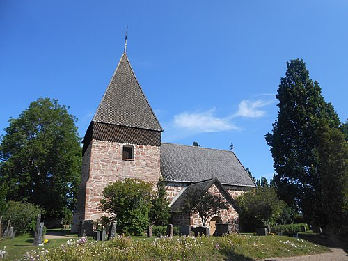 An image of Eckerö kyrka from Wikipedia
<a href="https://commons.wikimedia.org/wiki/File:Ecker%C3%B6n_kirkko_2019_1.jpg">Image</a> licensed under <a href="https://creativecommons.org/licenses/by-sa/4.0" >CC BY-SA 4.0</a? by <a href="//commons.wikimedia.org/wiki/User:Puppe100" title="User:Puppe100">Puppe100</a>