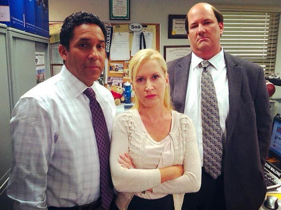 Oscar, Angela, and Kevin from The Office