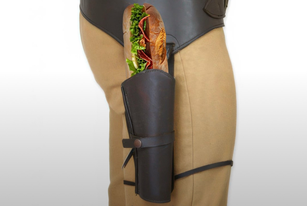 Sandwich in a holster 