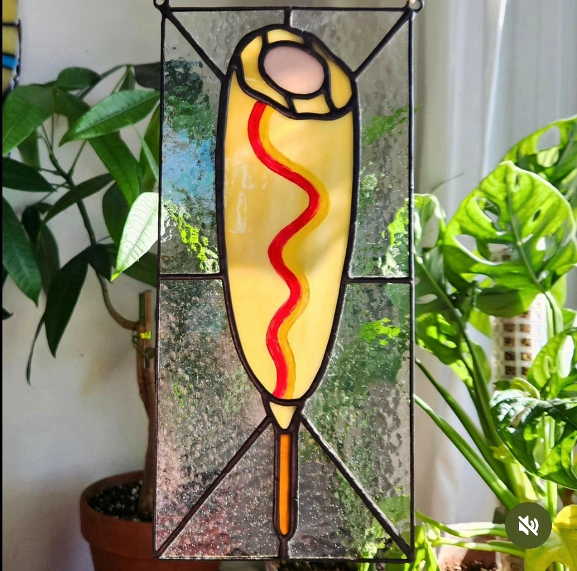 Stained glass corn dog