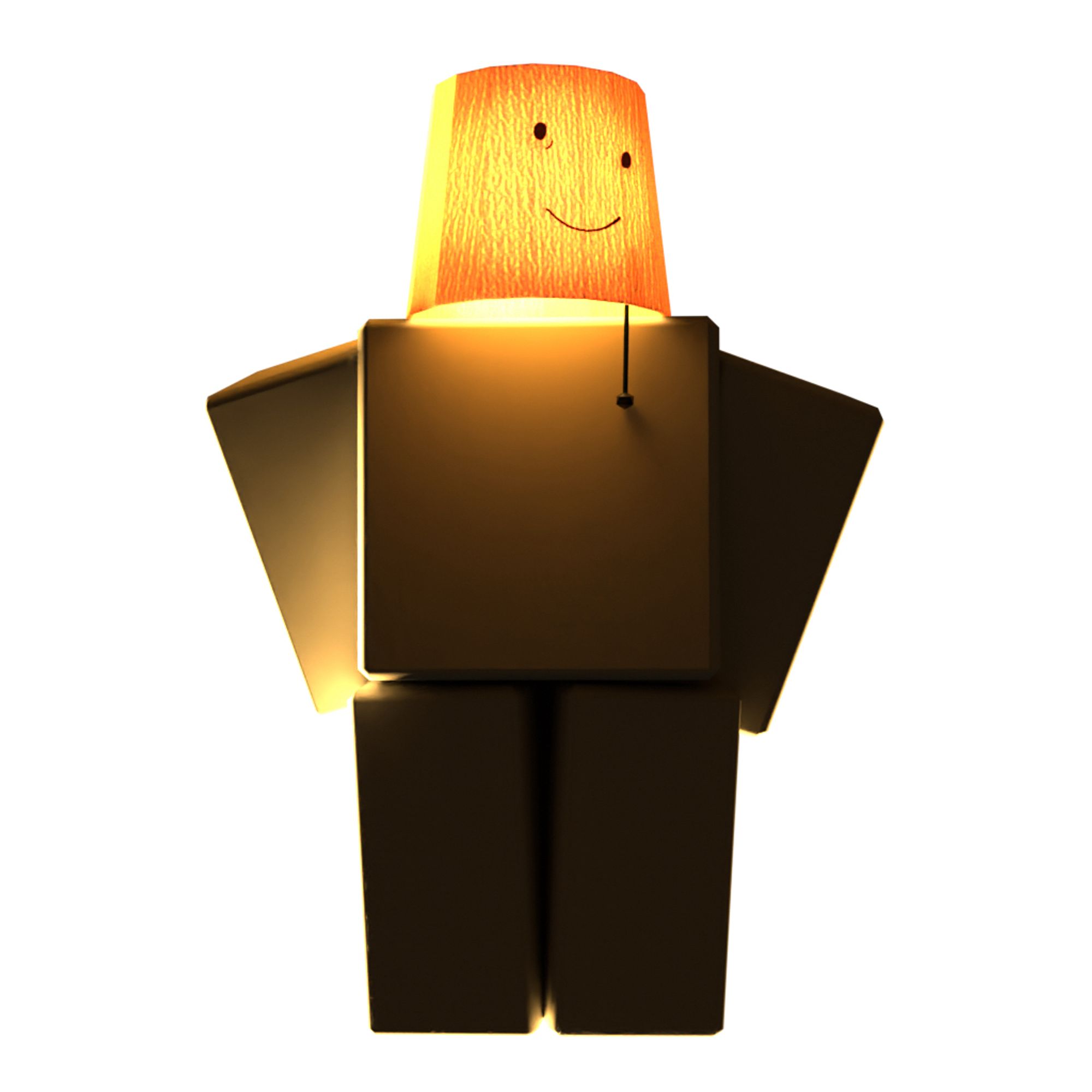 lamp guy but his head is turned on