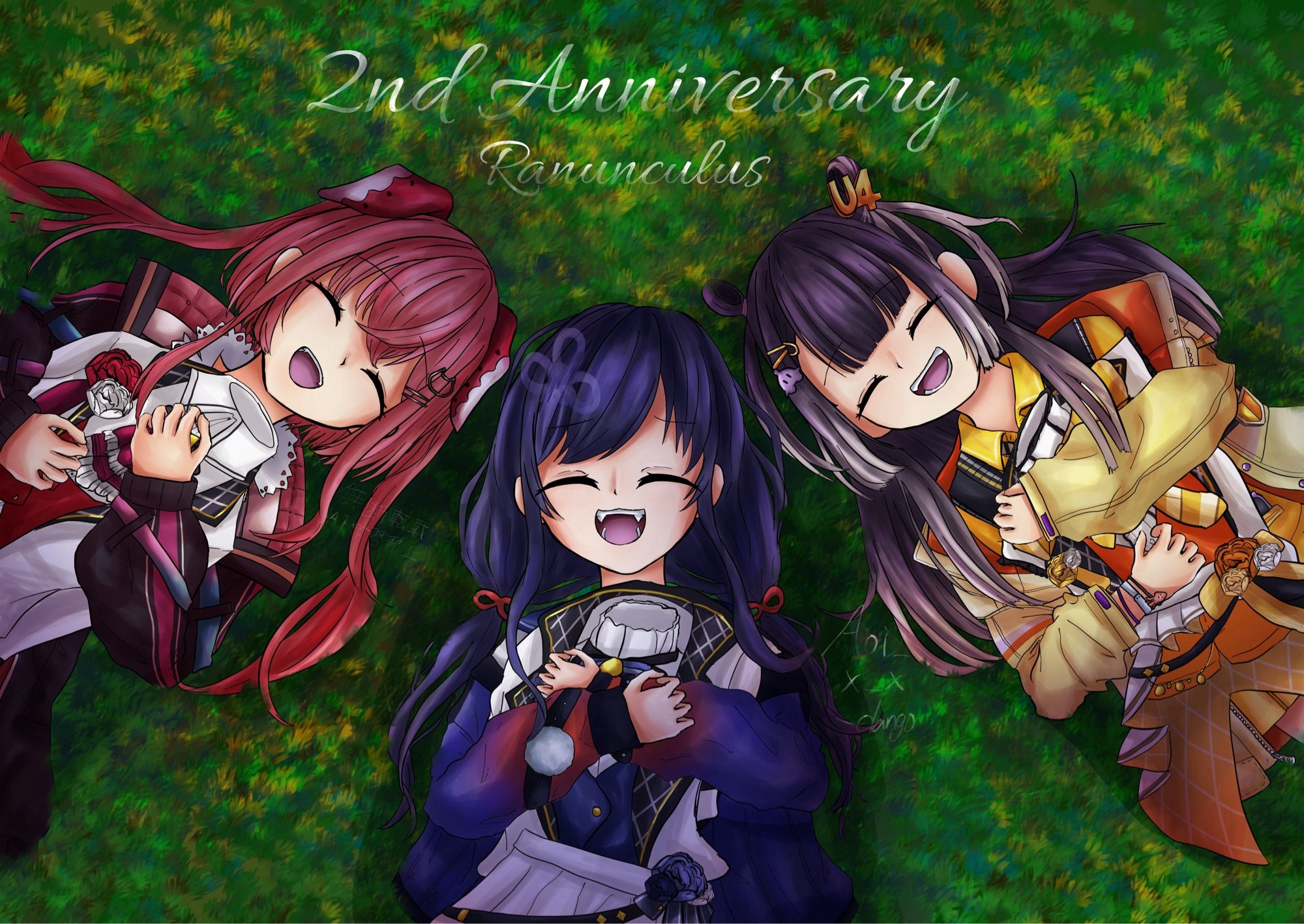 にじさんじ所属Ranunculusの周年お祝いファンアート