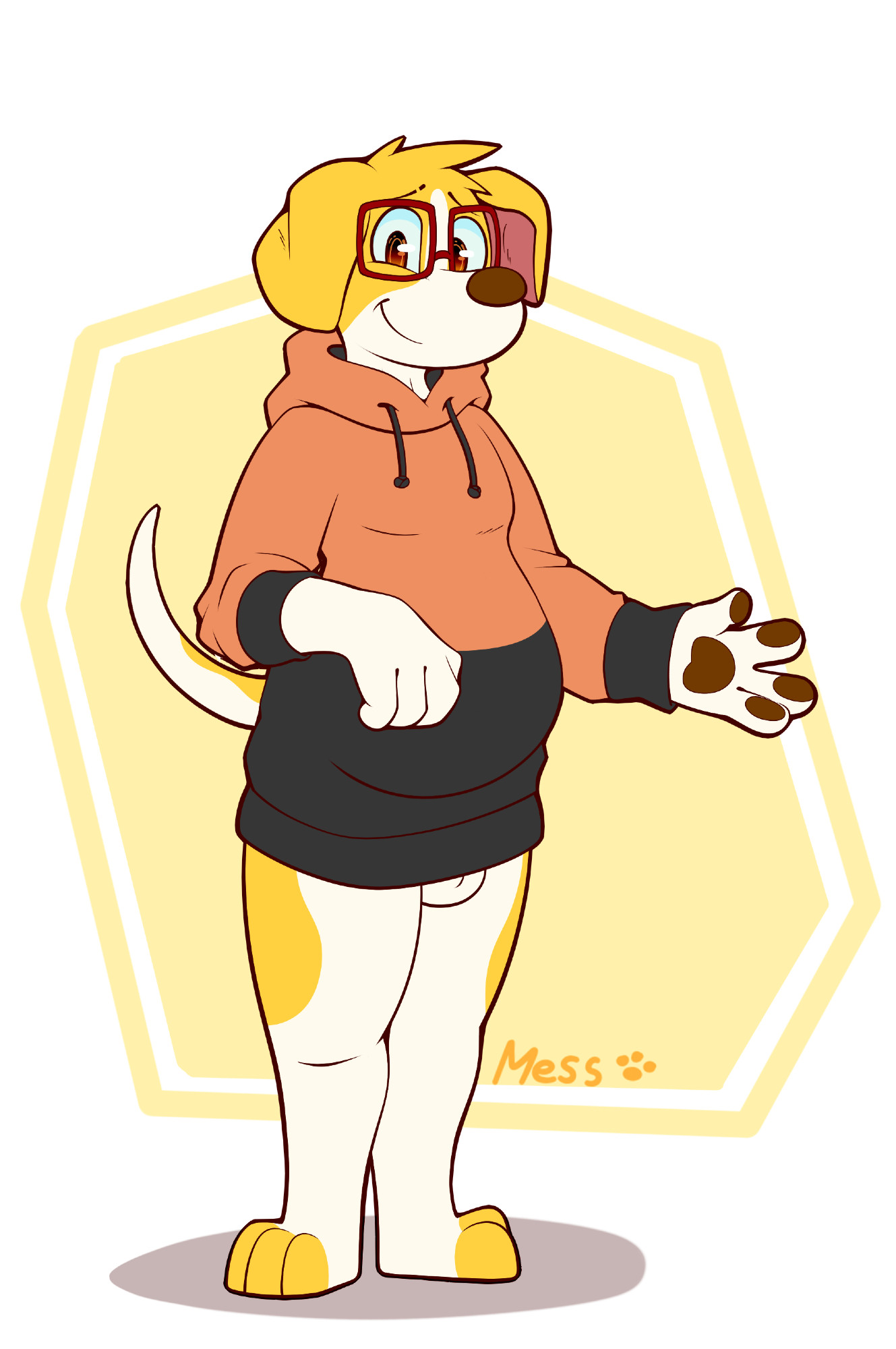 beagle in a sweater