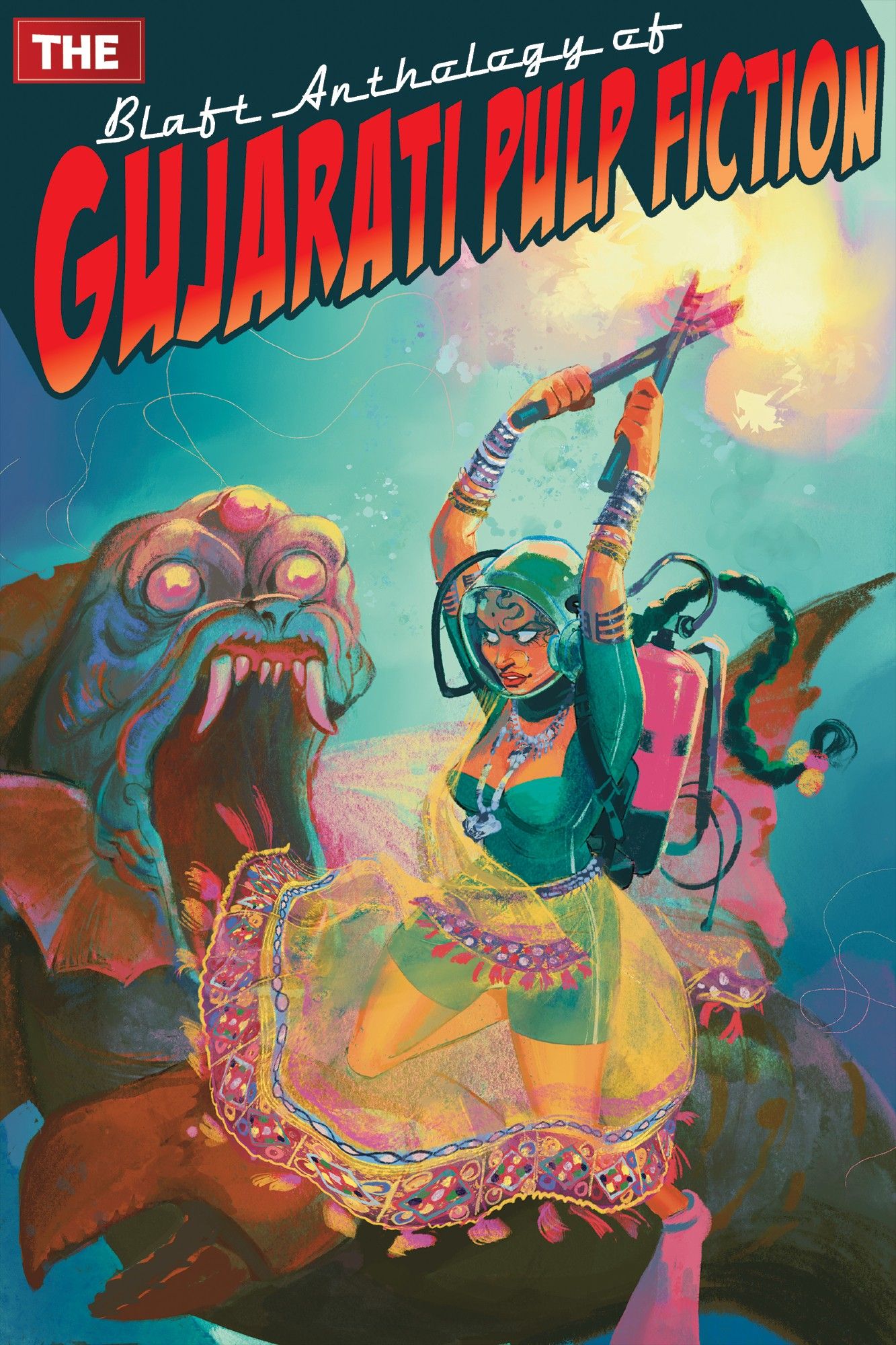 Gujarati Pulp Fiction Scuba Girl Taming Jalrakshasa with Underwater Flare Dandiya Sticks