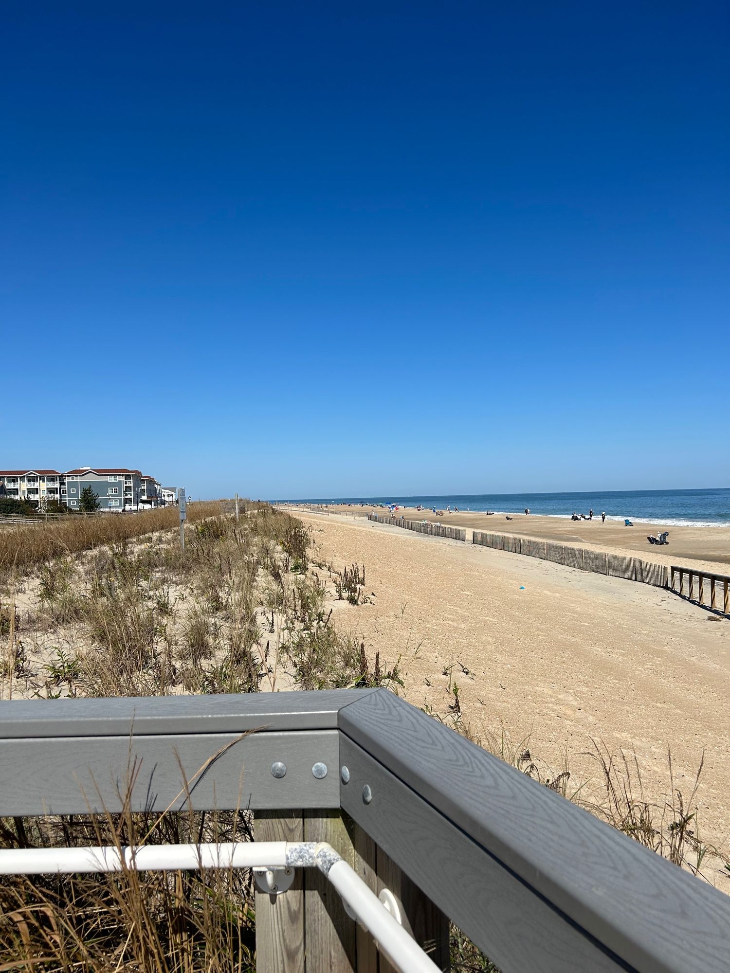 View of beach from ramp