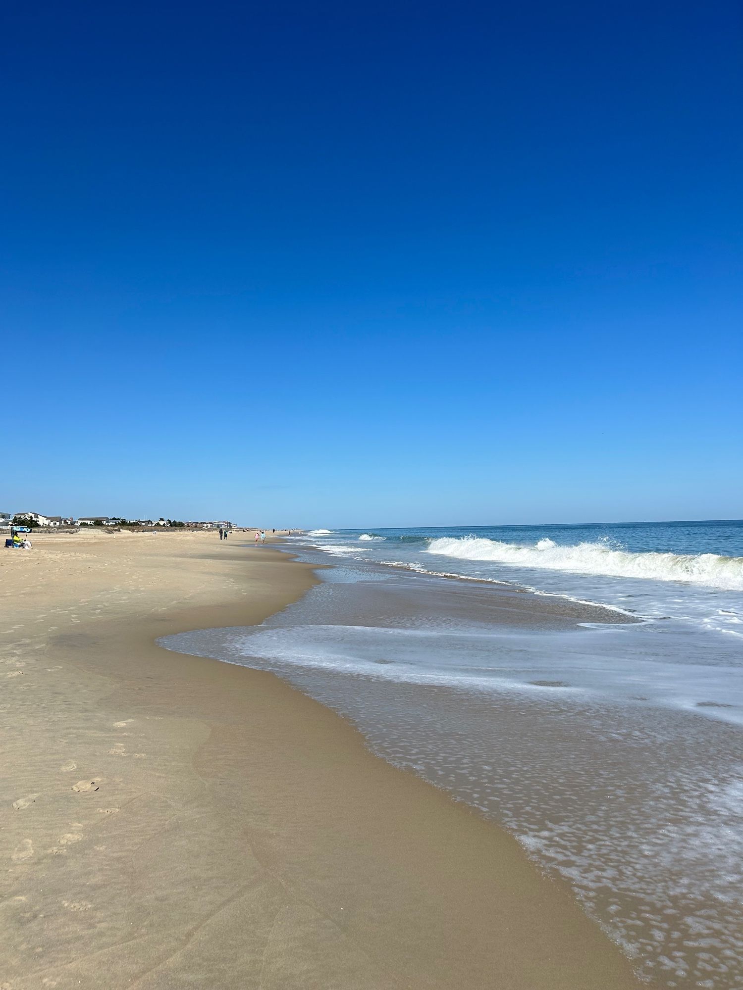 Sand and waves at the beach