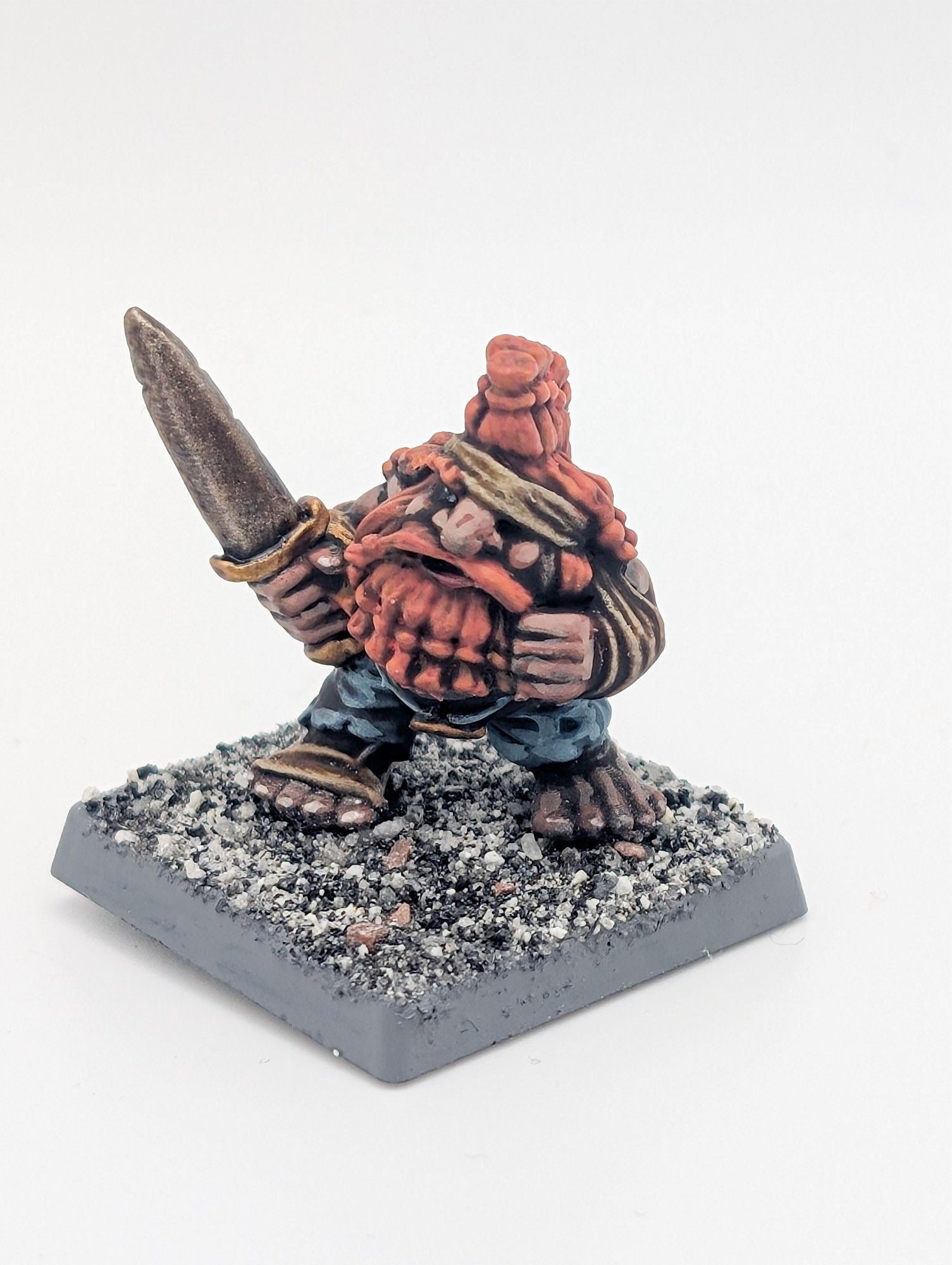 Dwarf slayer with sword and bandages