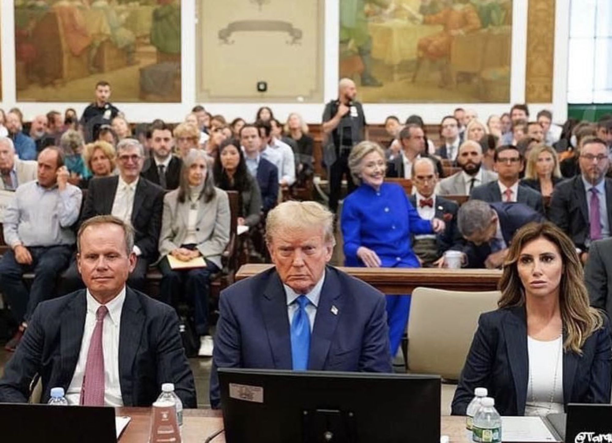 Famous people enjoy seeing fraudster Trump in NY courtroom