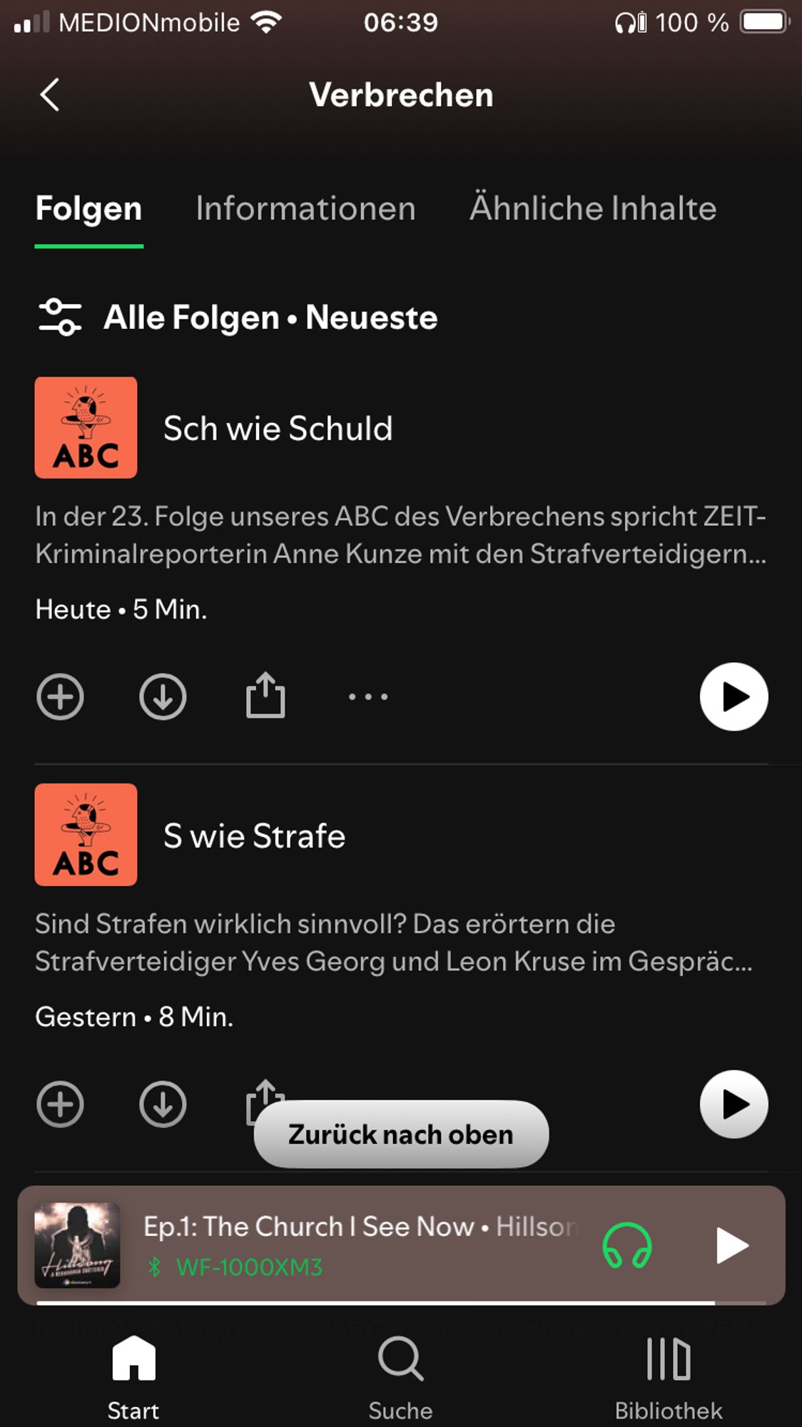 Podcast ZEIT Verbrechen mit Crime-ABC, Folgen „S wie Strafe“ und „Sch wie Schuld“