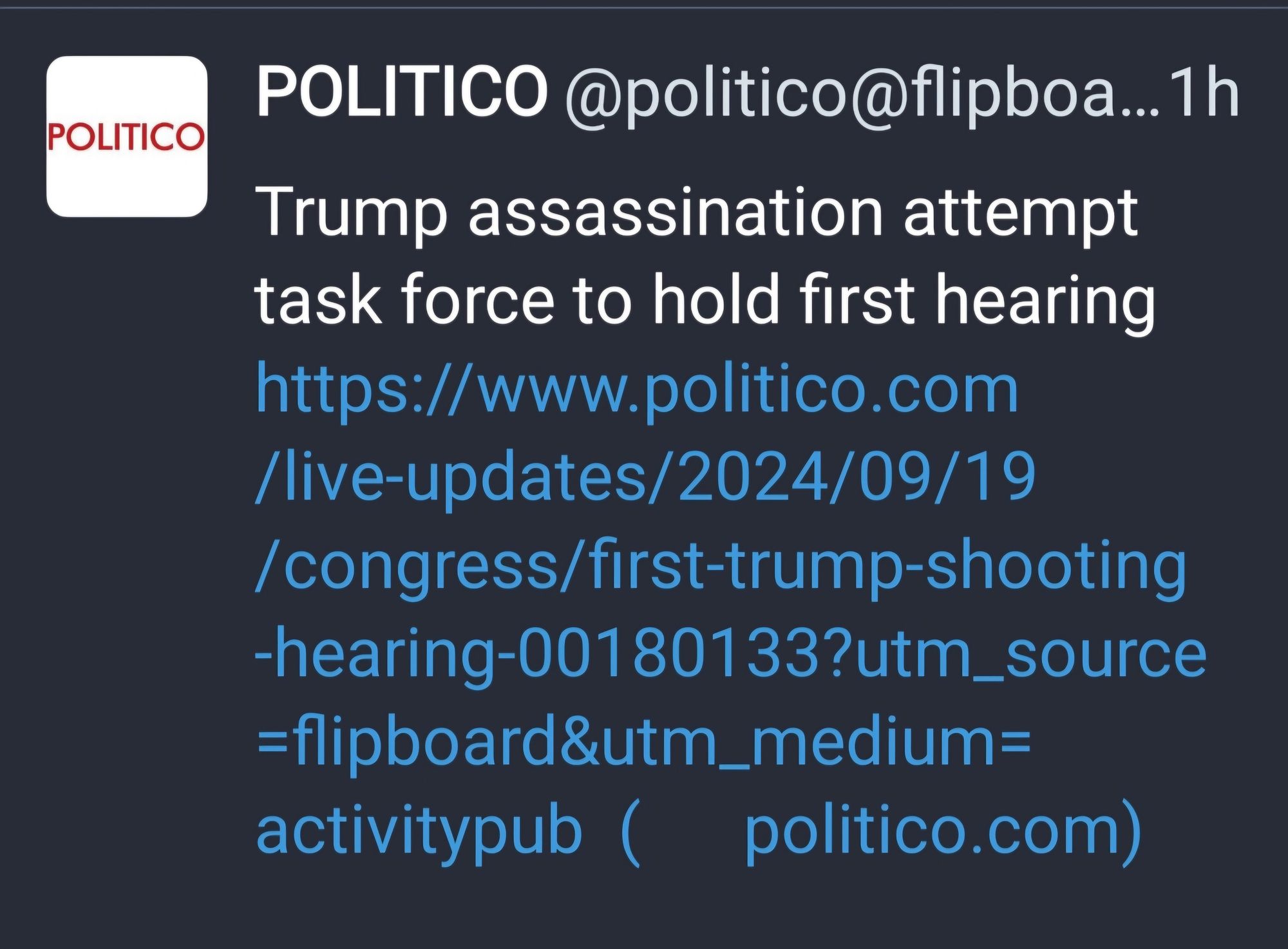 Trump assassination attempt task force