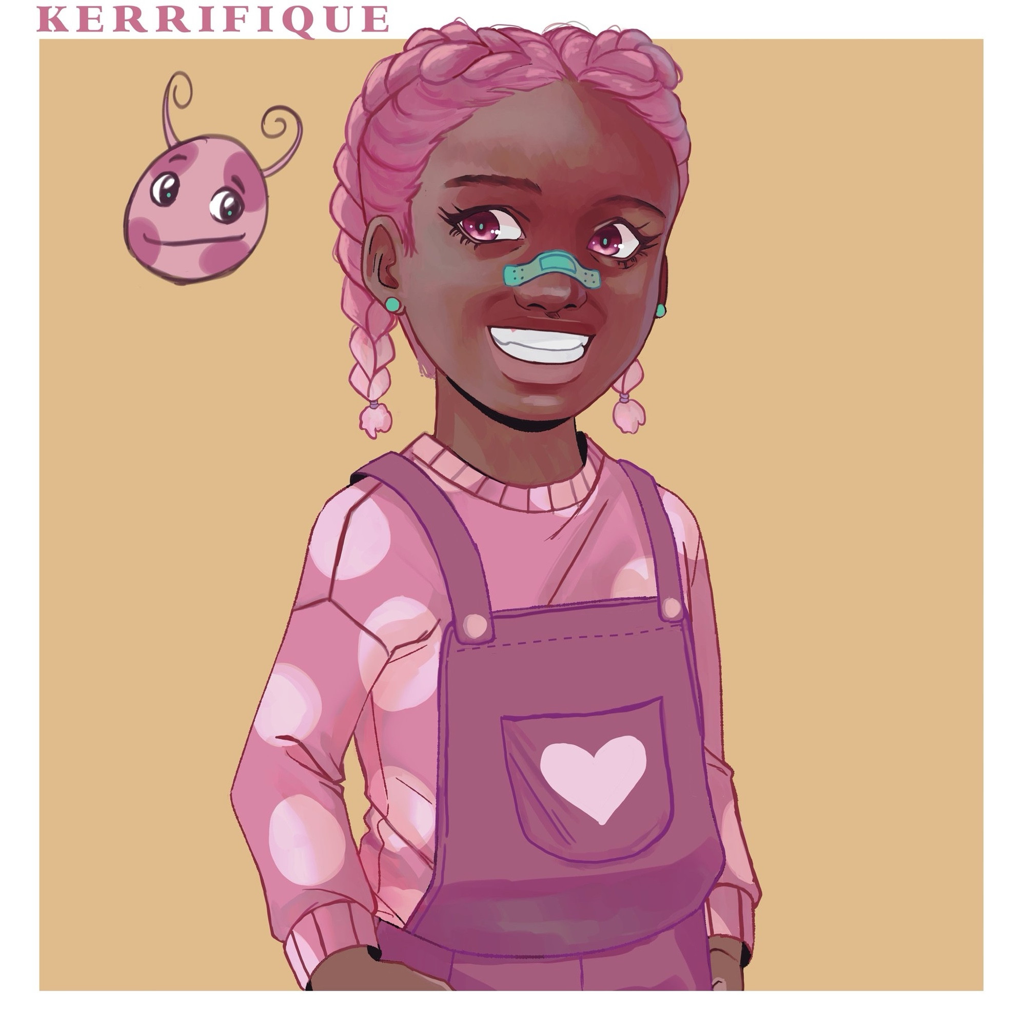 Artists’s interpretation of Uniqua from the backyardigans. her human name is Shauniqua!

this is the first iteration from 2020.