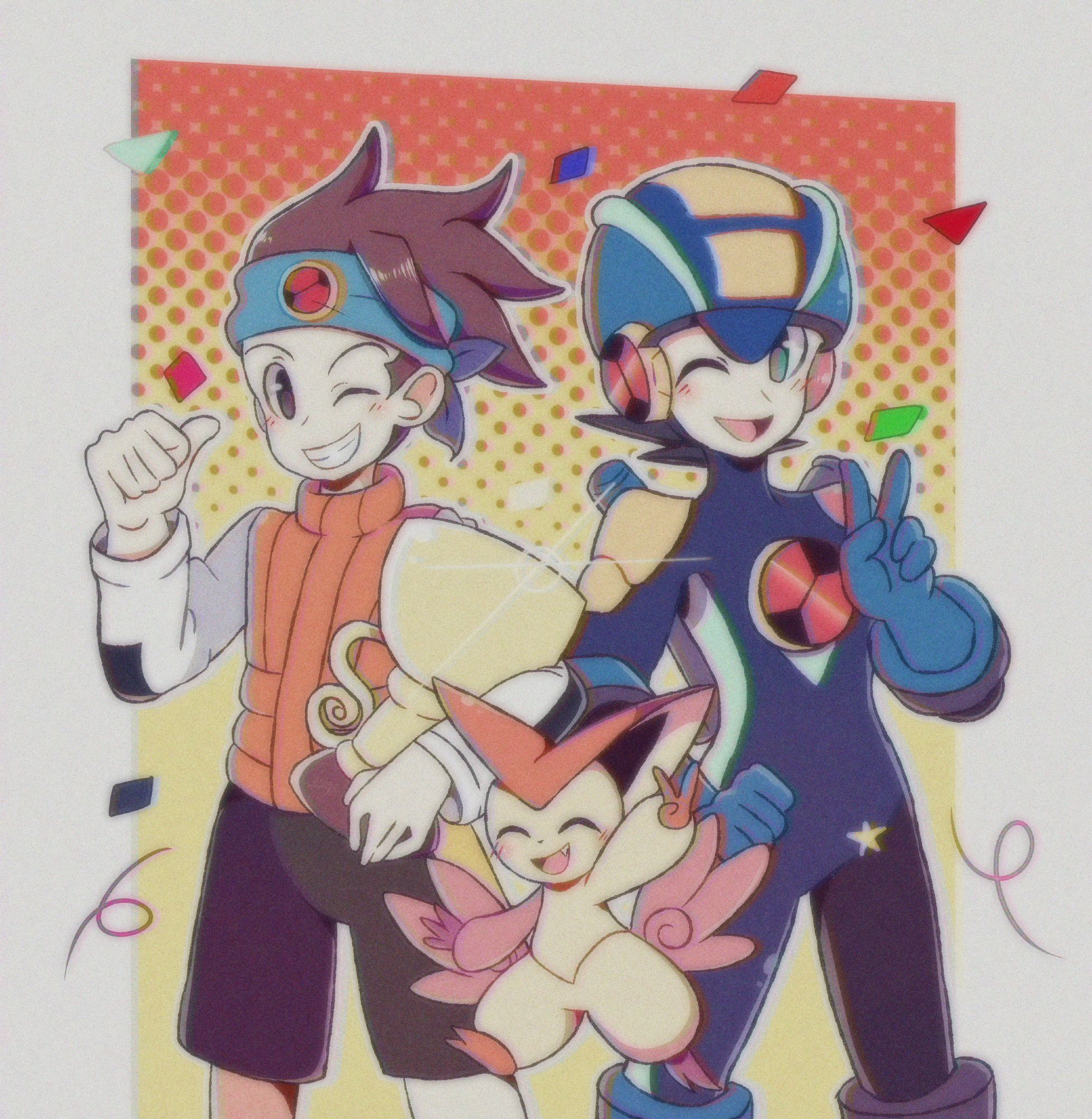 Victini and the Hikari Bros