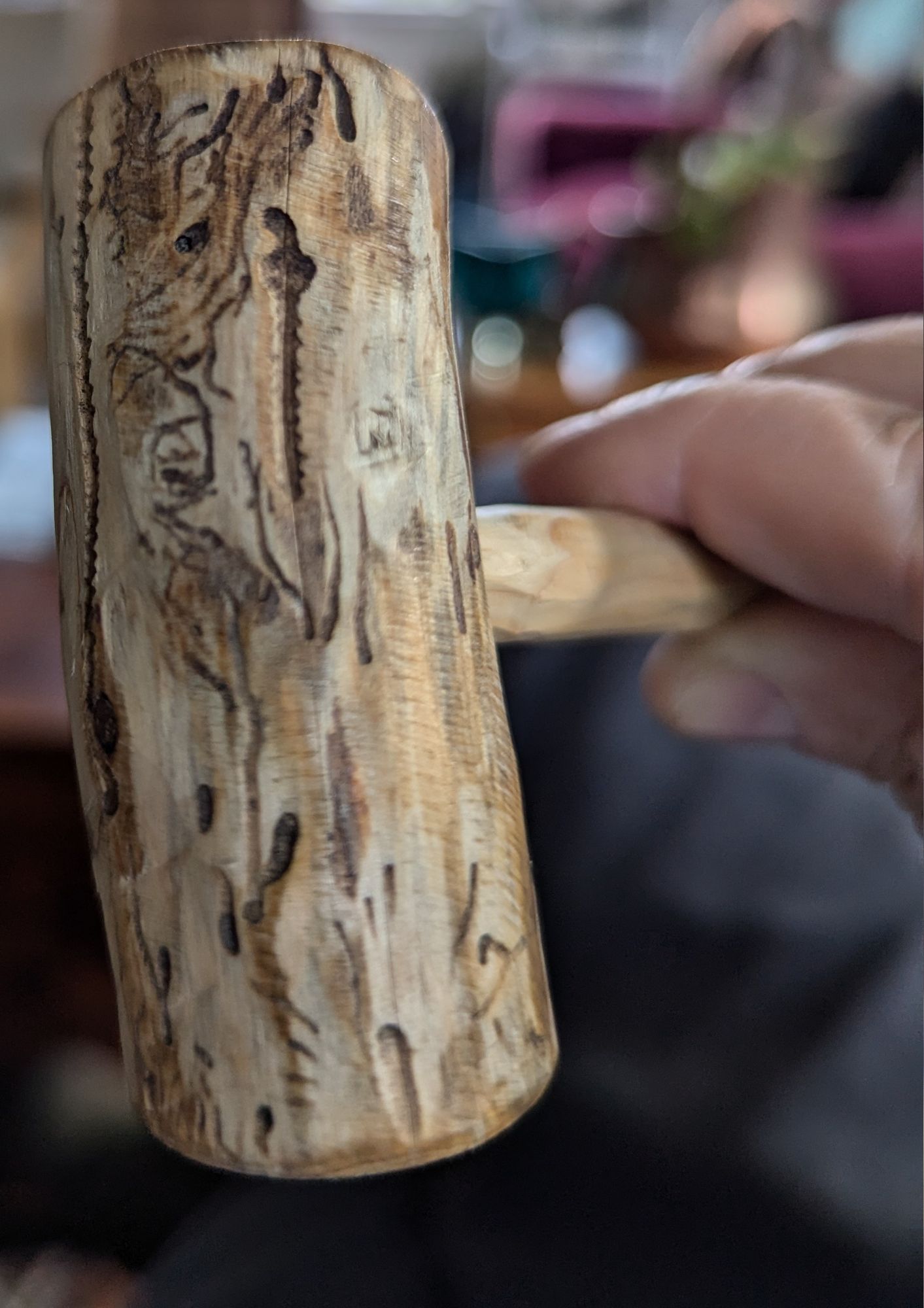 Tiny hammer made from Steens juniper